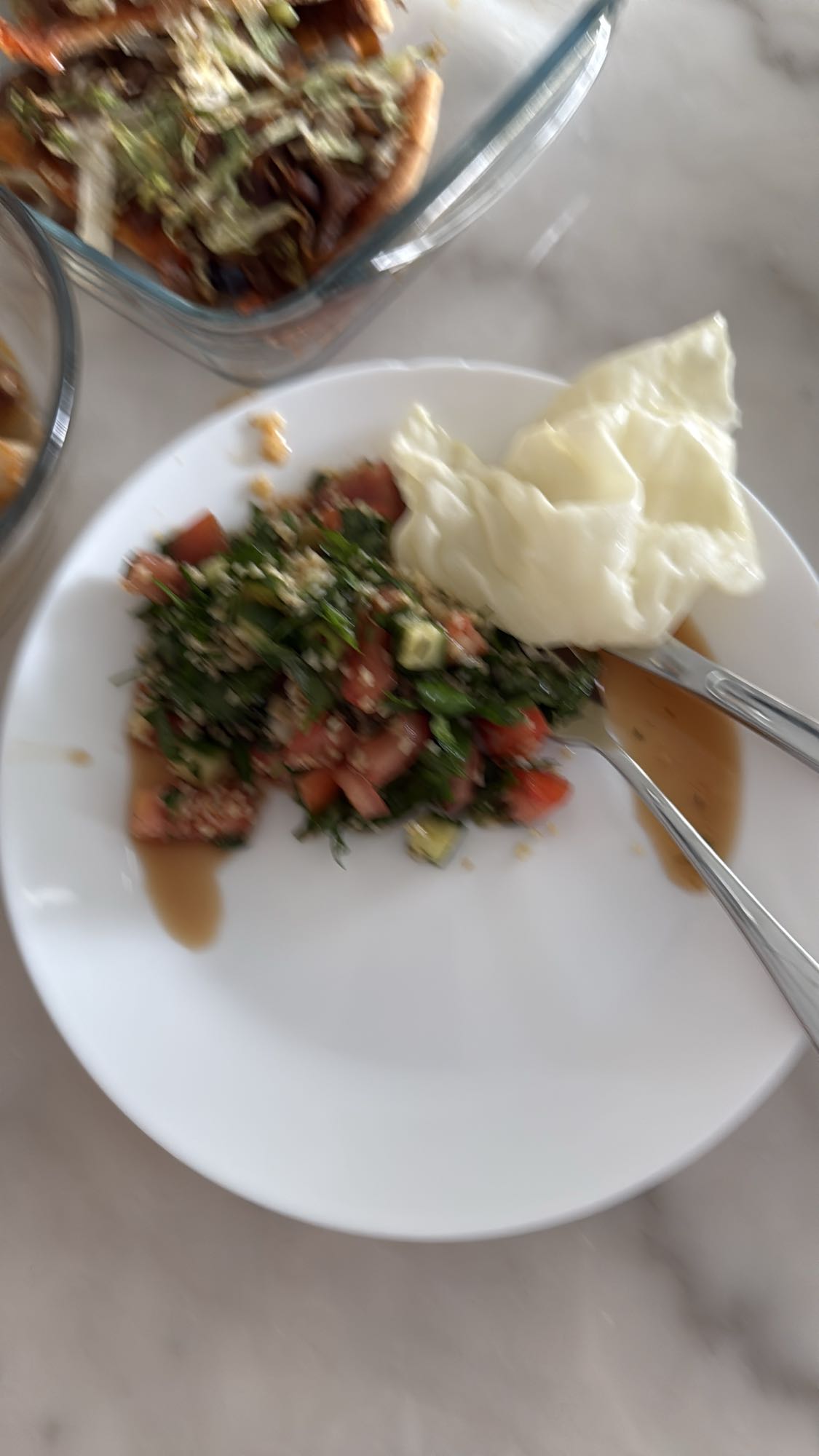 Tabbouleh med äggvita