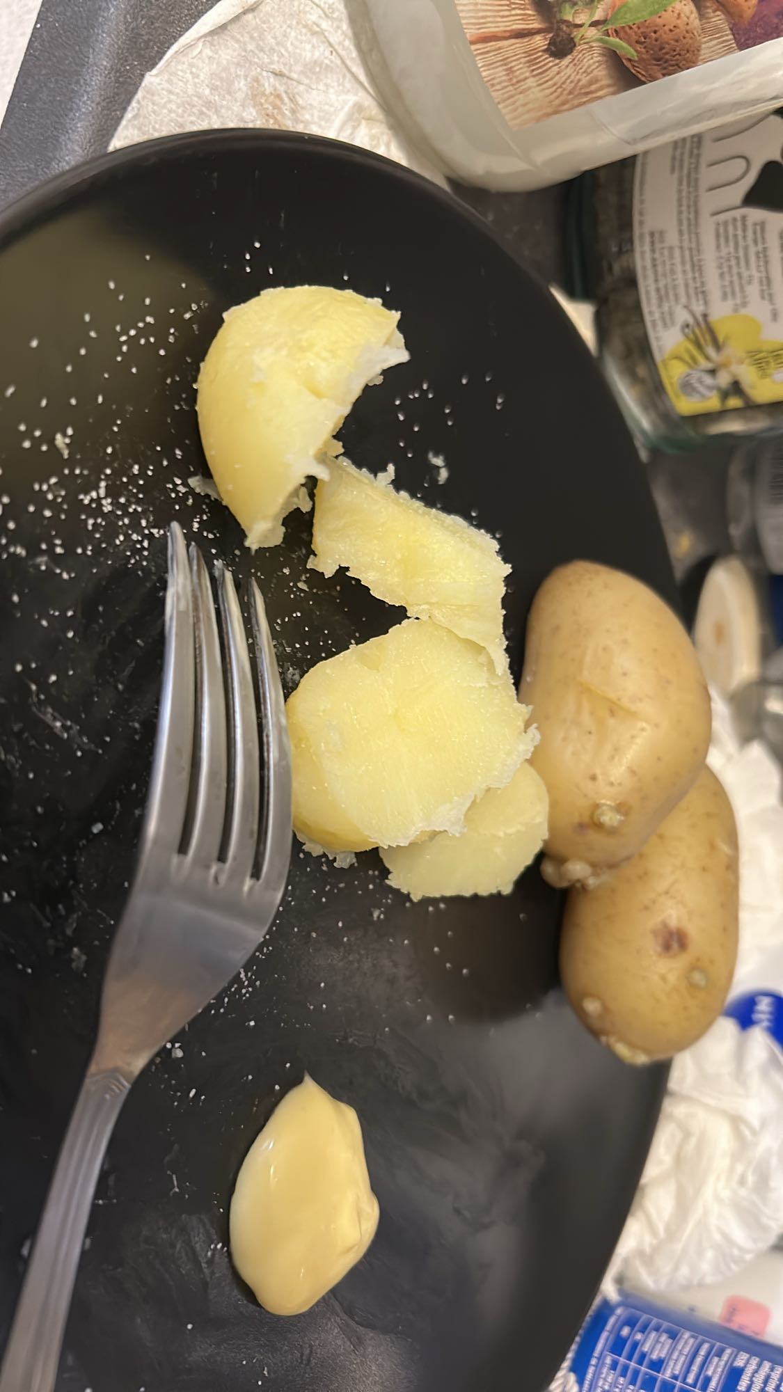 Pommes et mayonnaise
