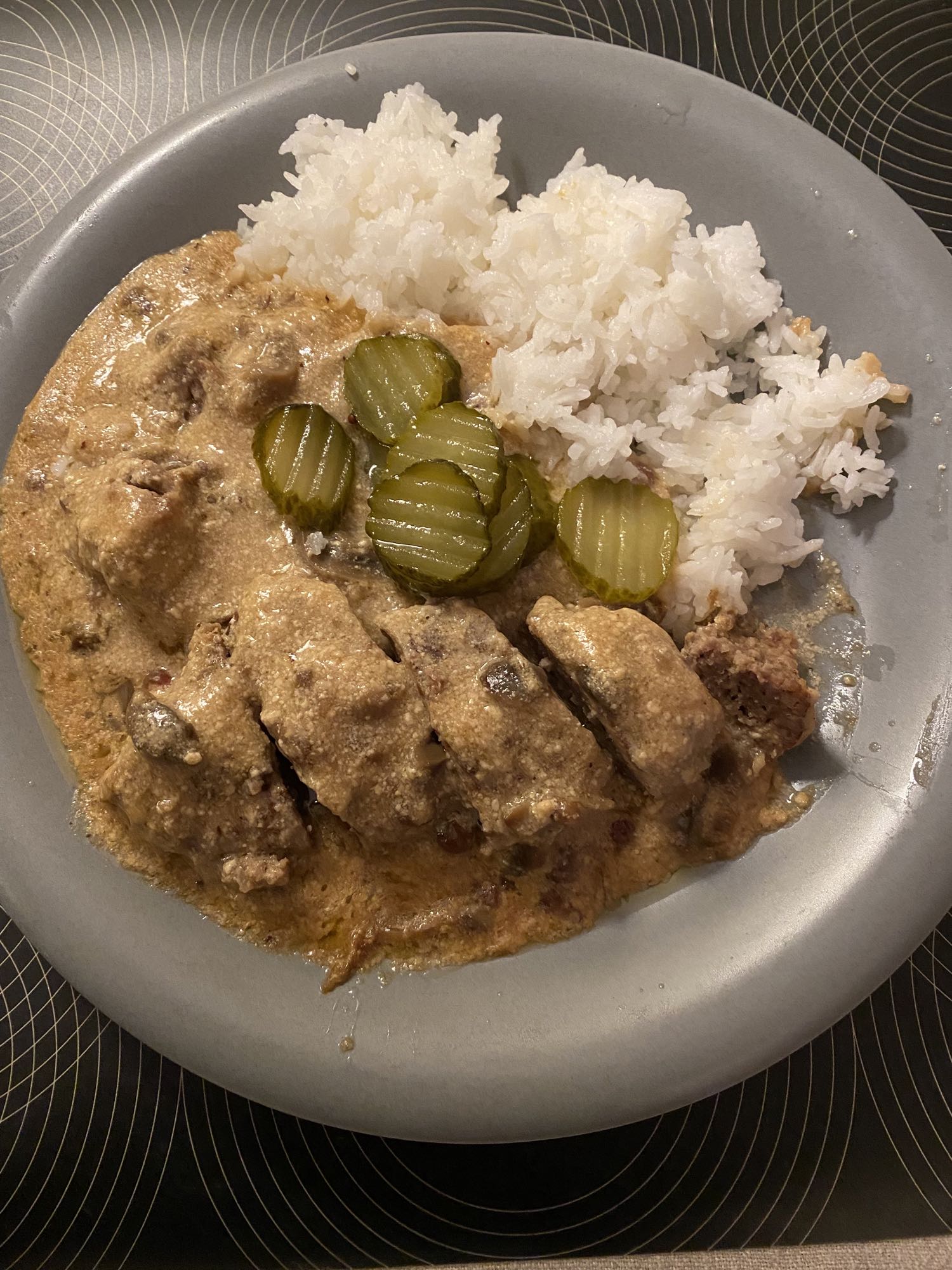 Köttfärslimpa med ris