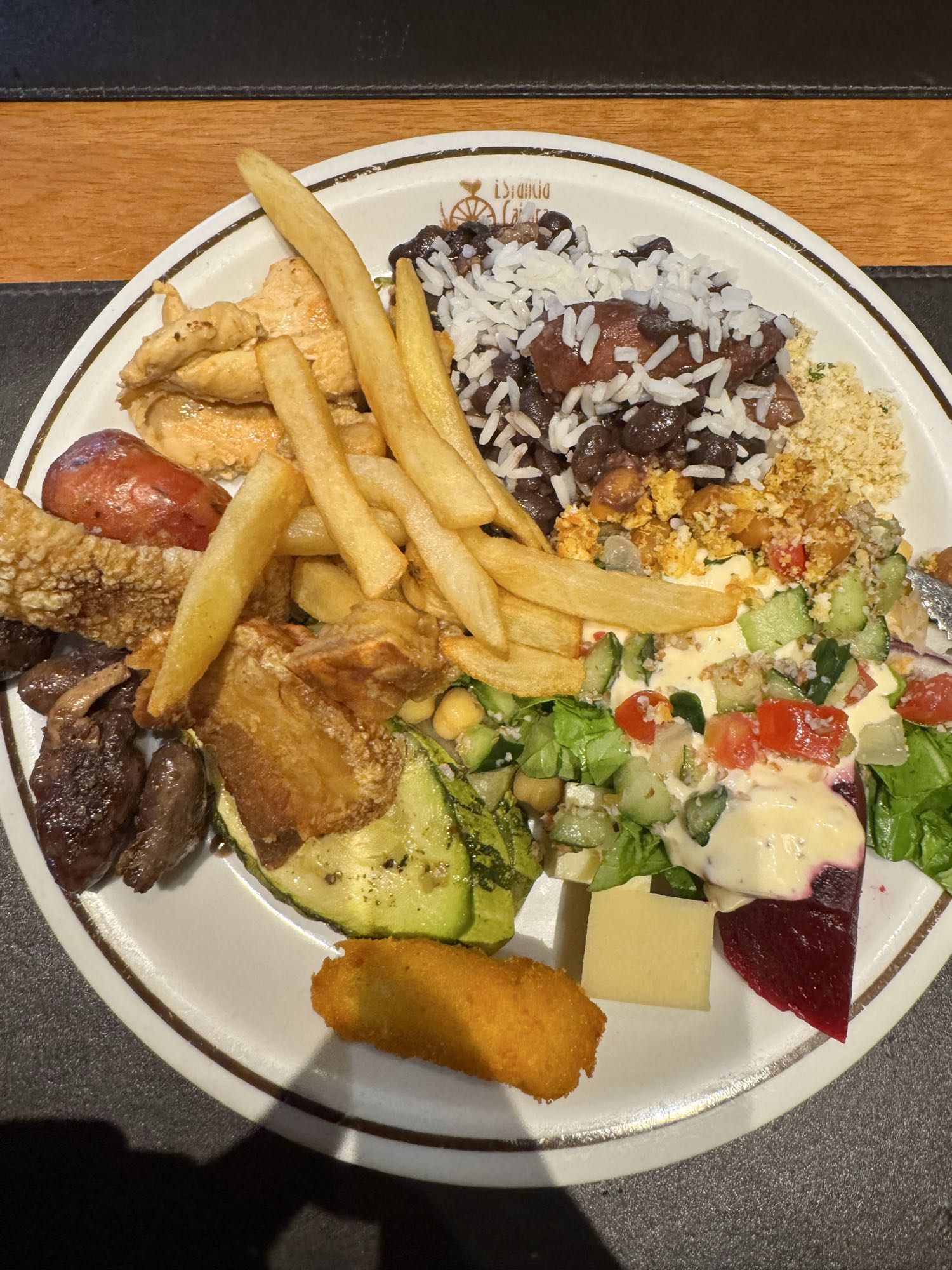 Prato variado brasileiro