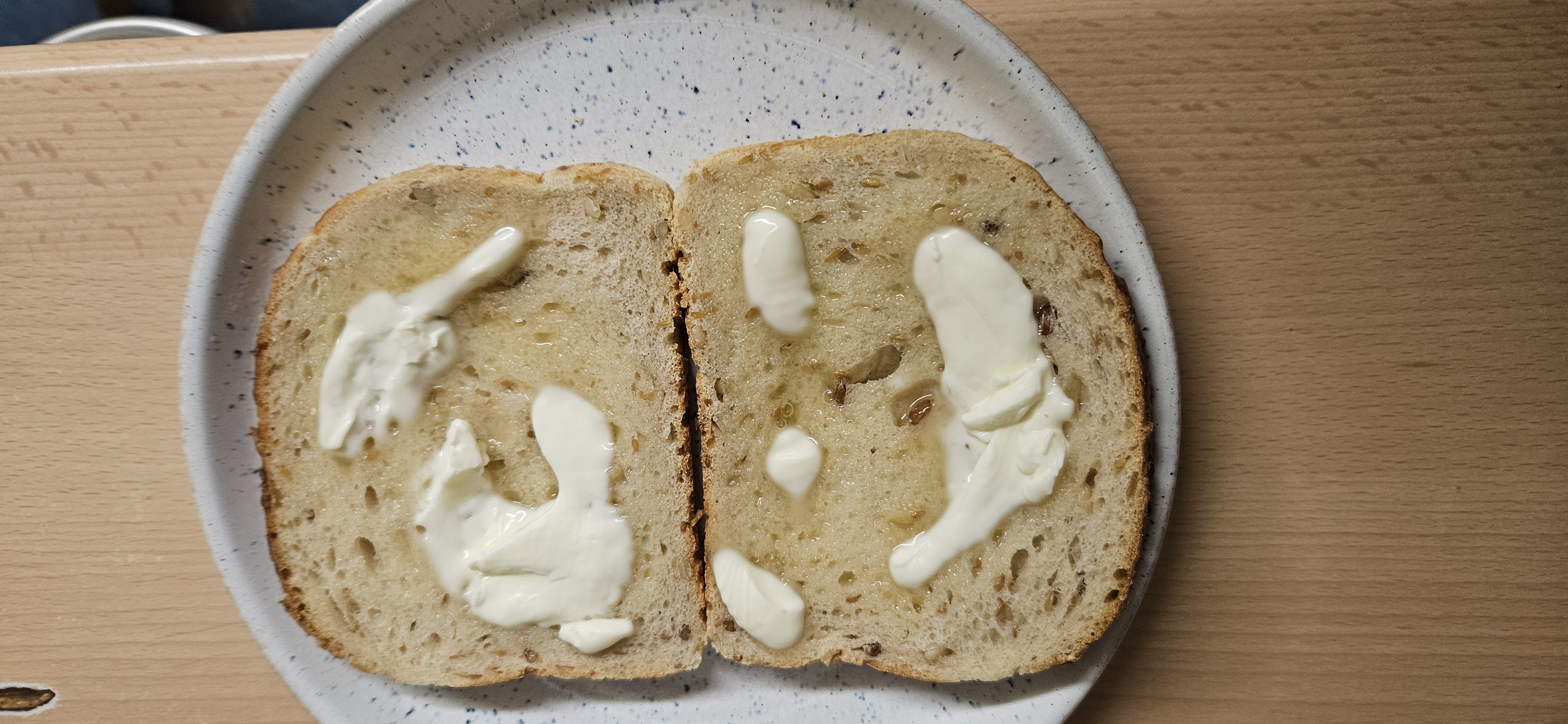 Butter on bread