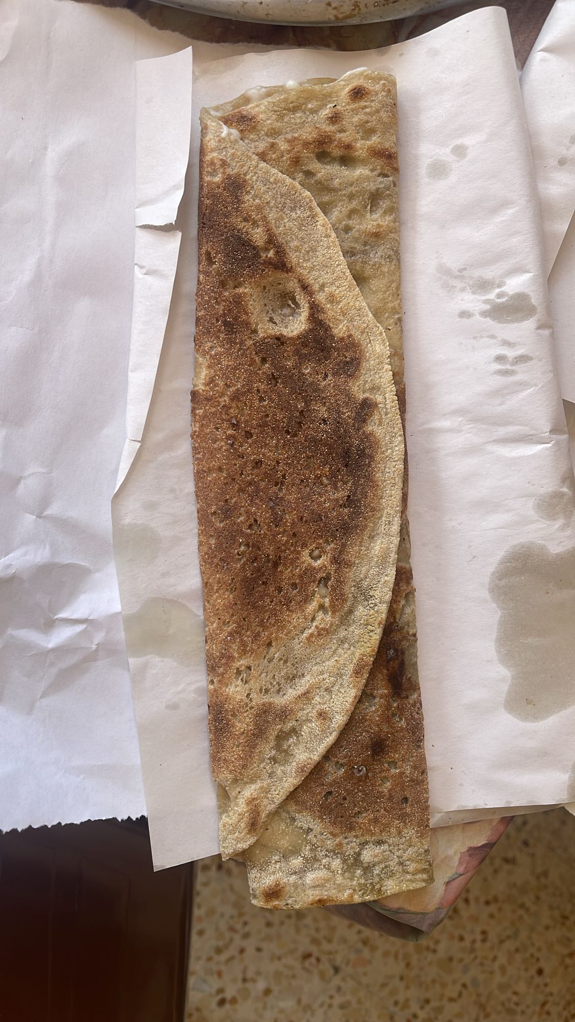 Stuffed flatbread wrap