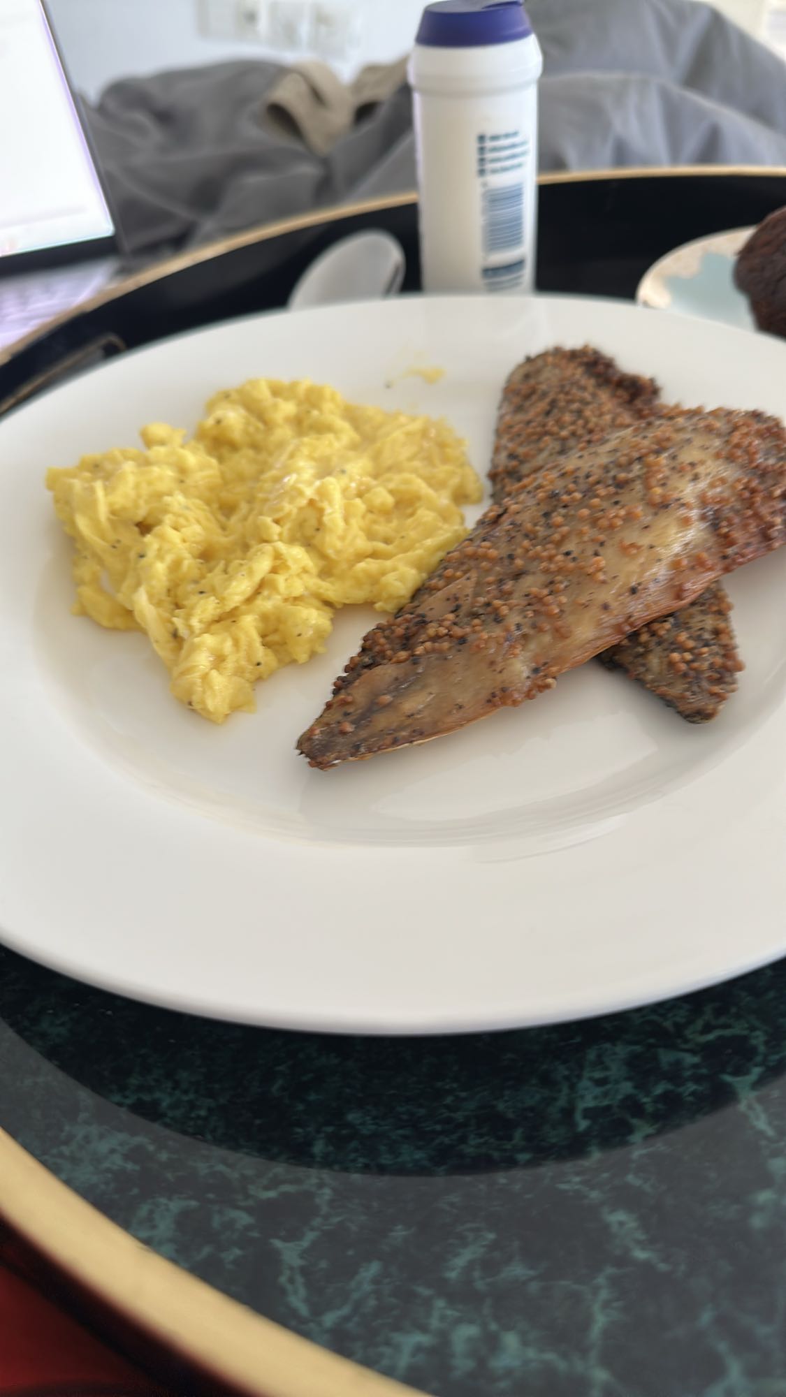 Scrambled Eggs & Mackerel