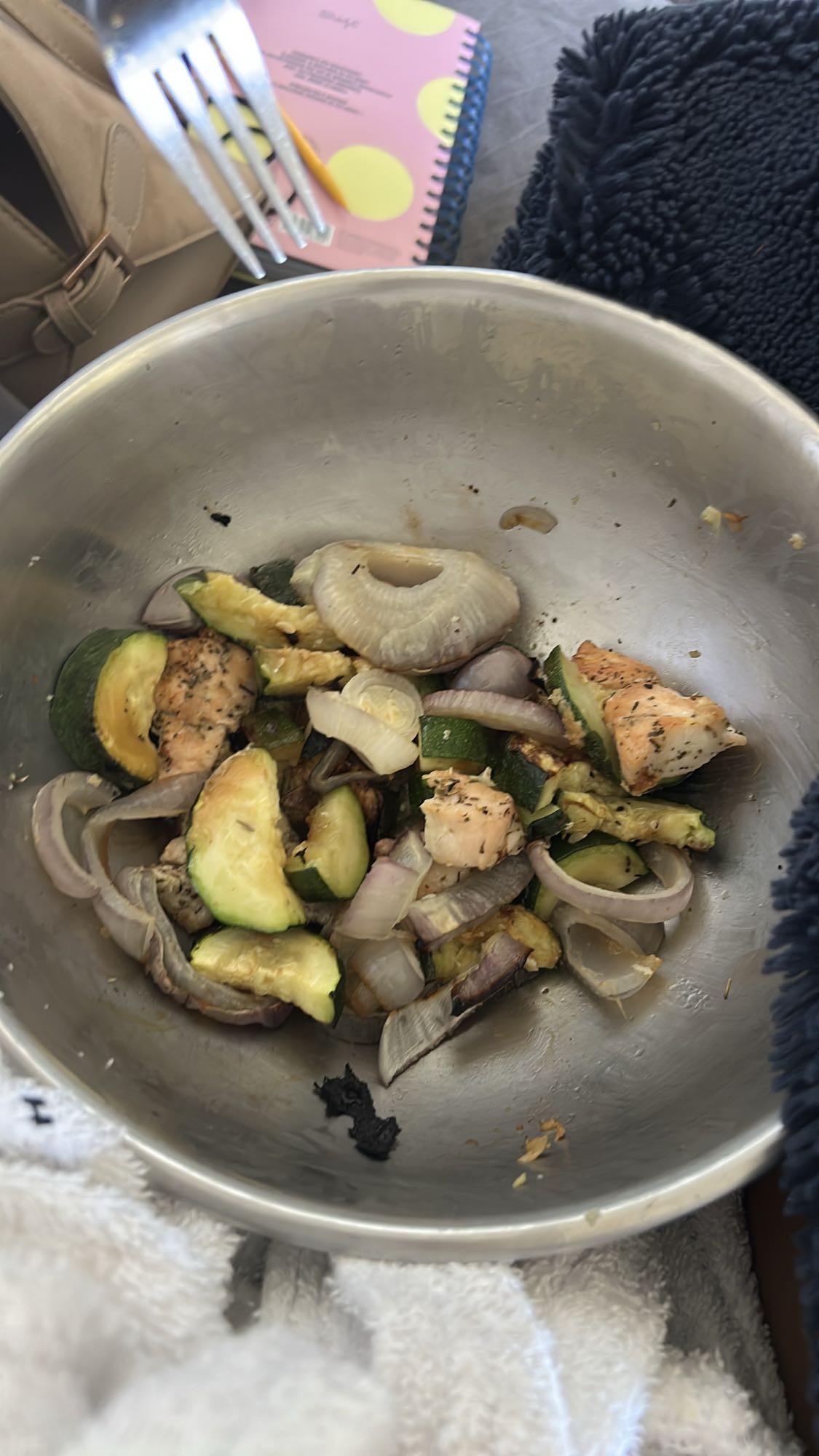 Saumon et légumes grillés