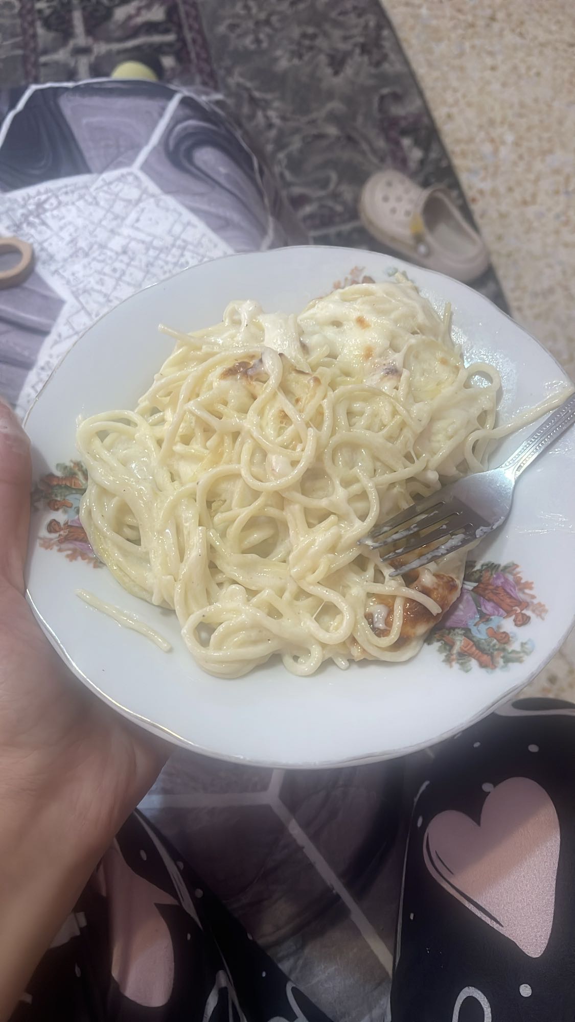 Creamy cheese pasta