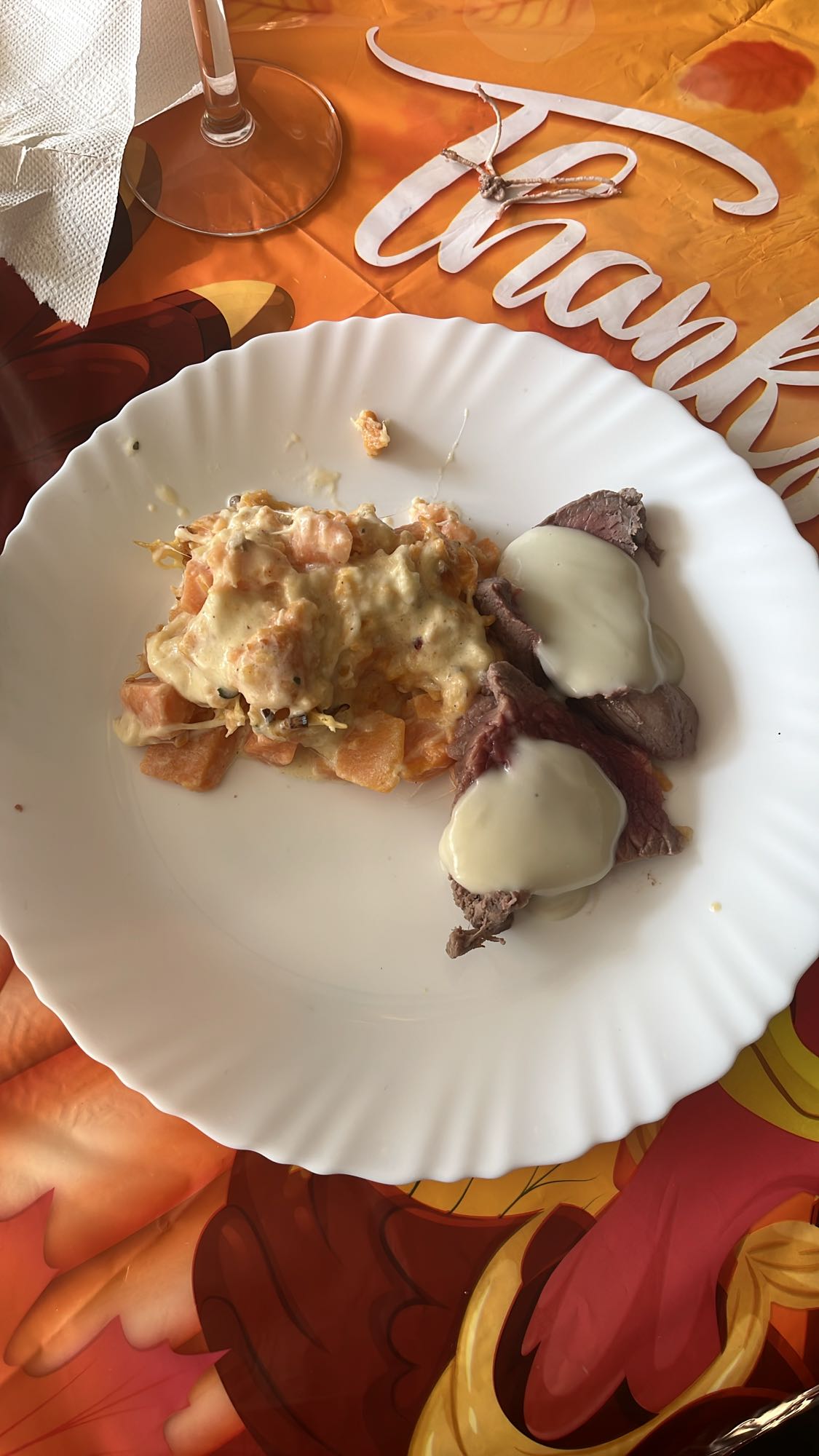 Boeuf et patates gratinées