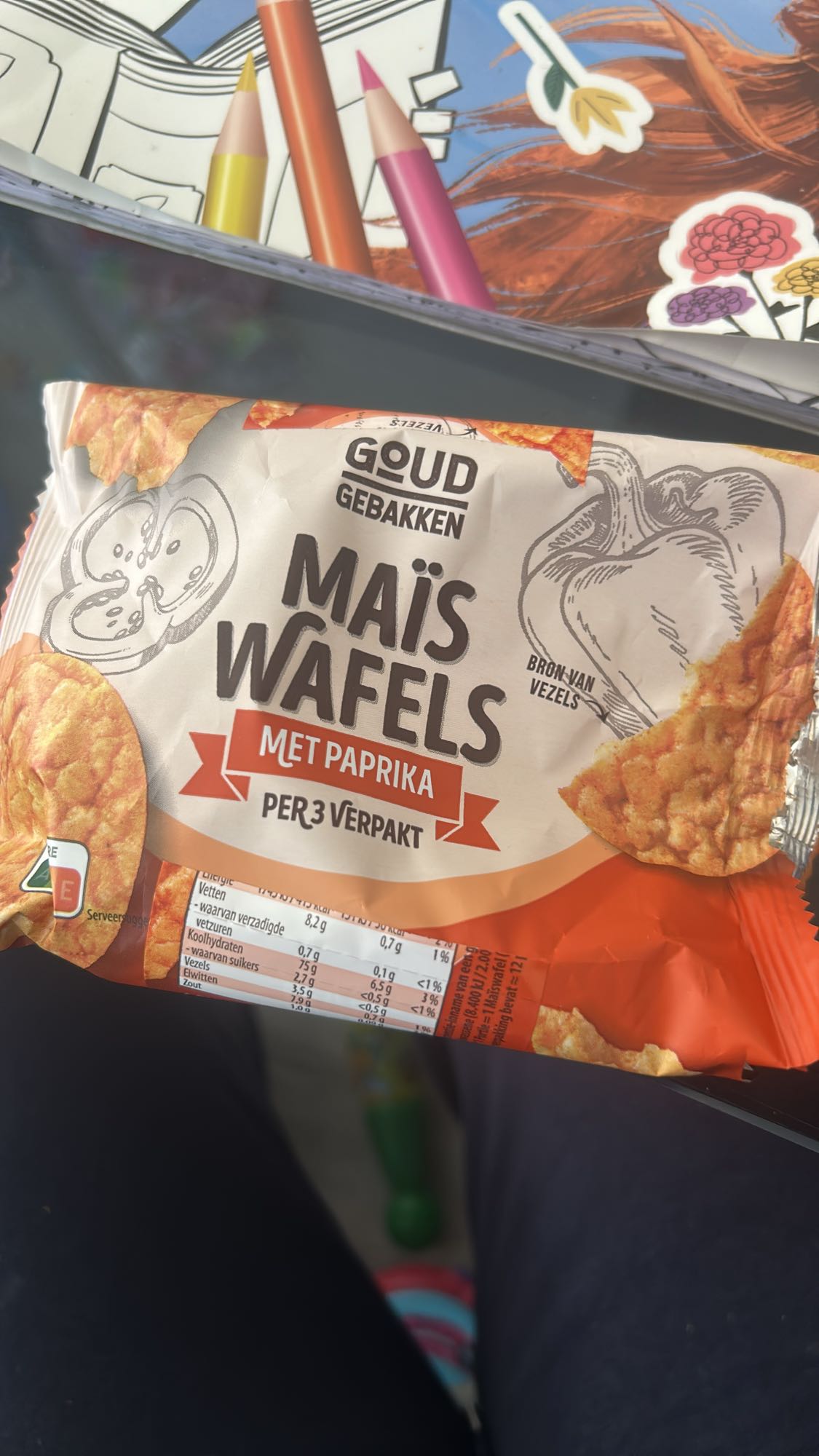 maïs wafels paprika