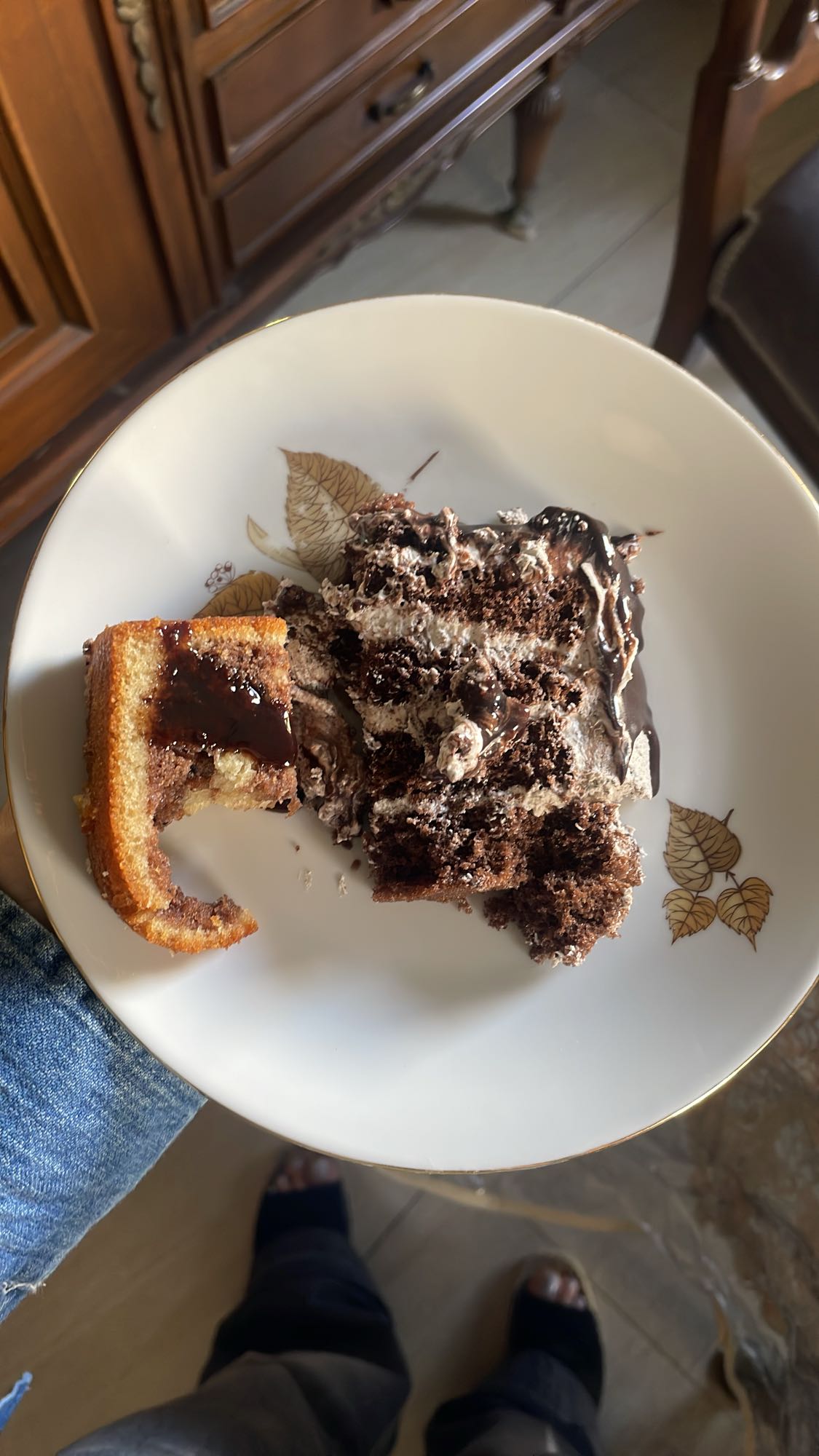Chocolate and Marble Cake