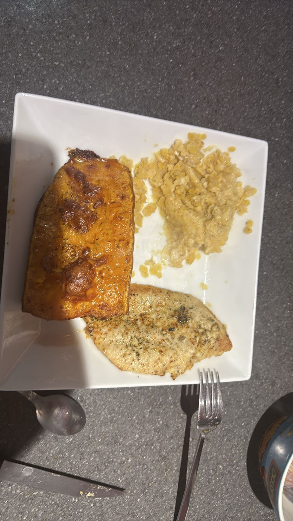 Poulet, betternet, lentille corail