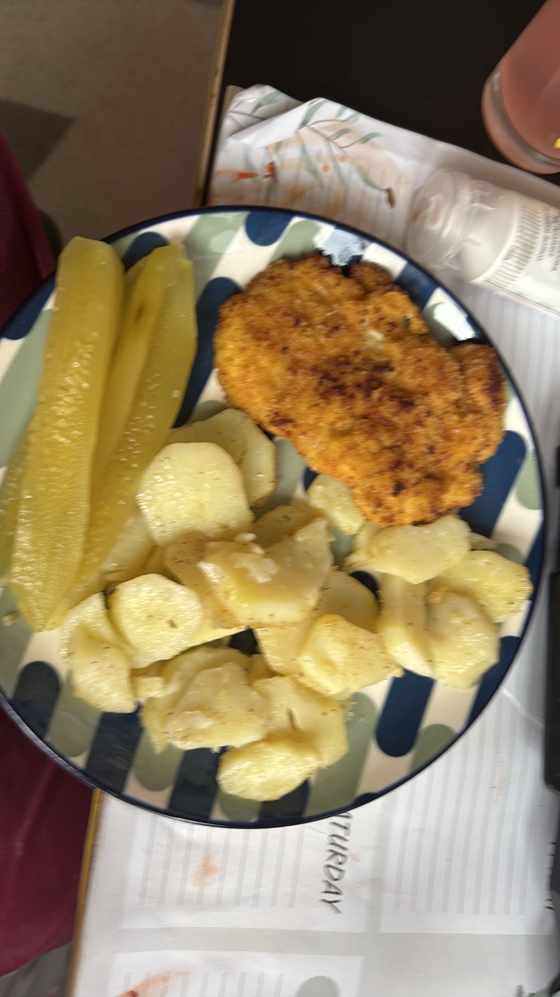 Kotlet schabowy z ziemniakami