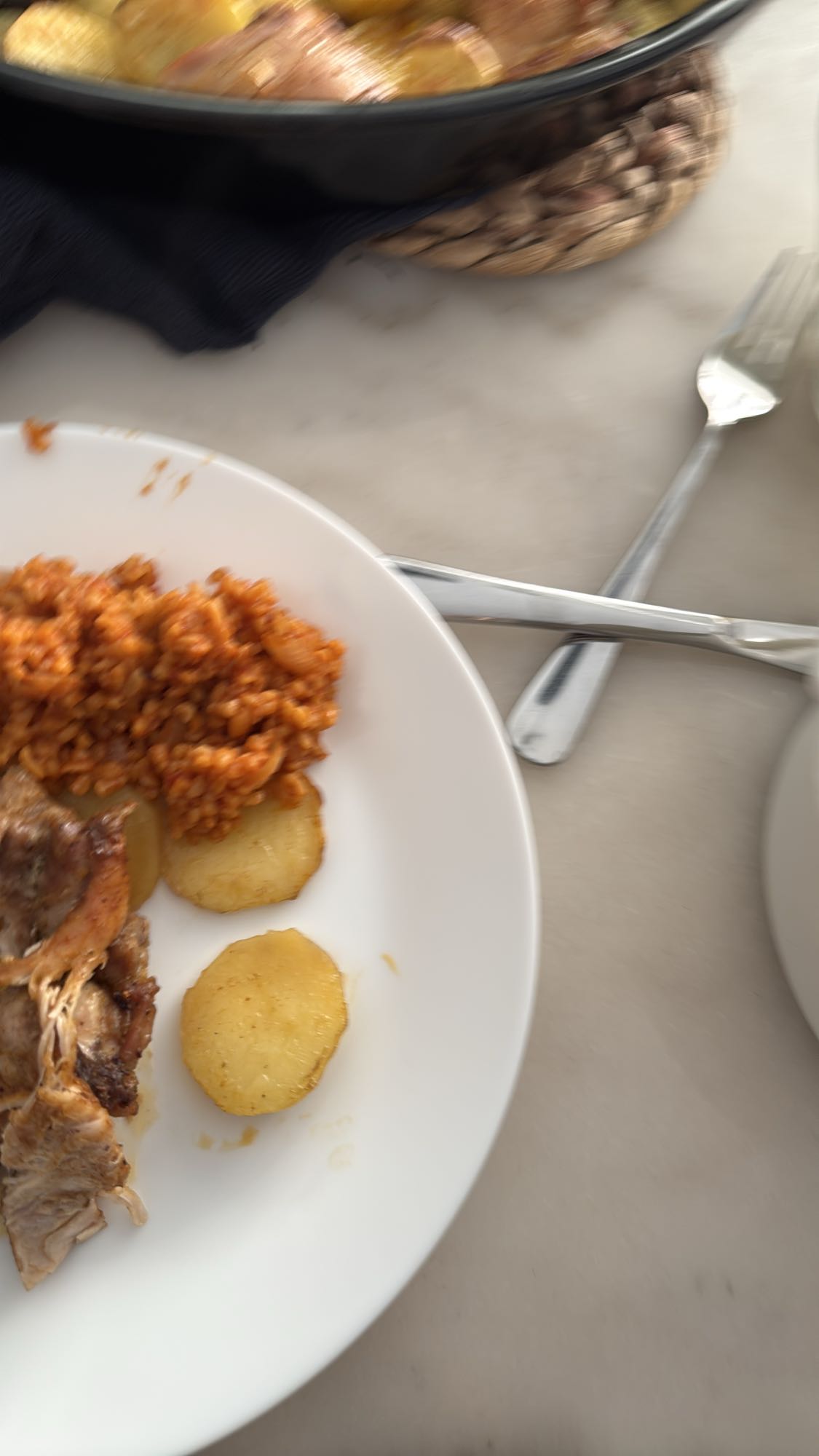 Lamm, potatis och bulgur