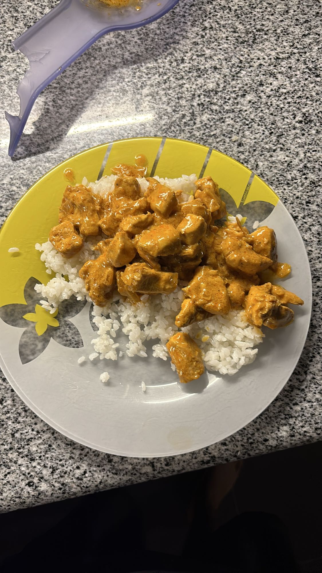 Chicken curry with rice