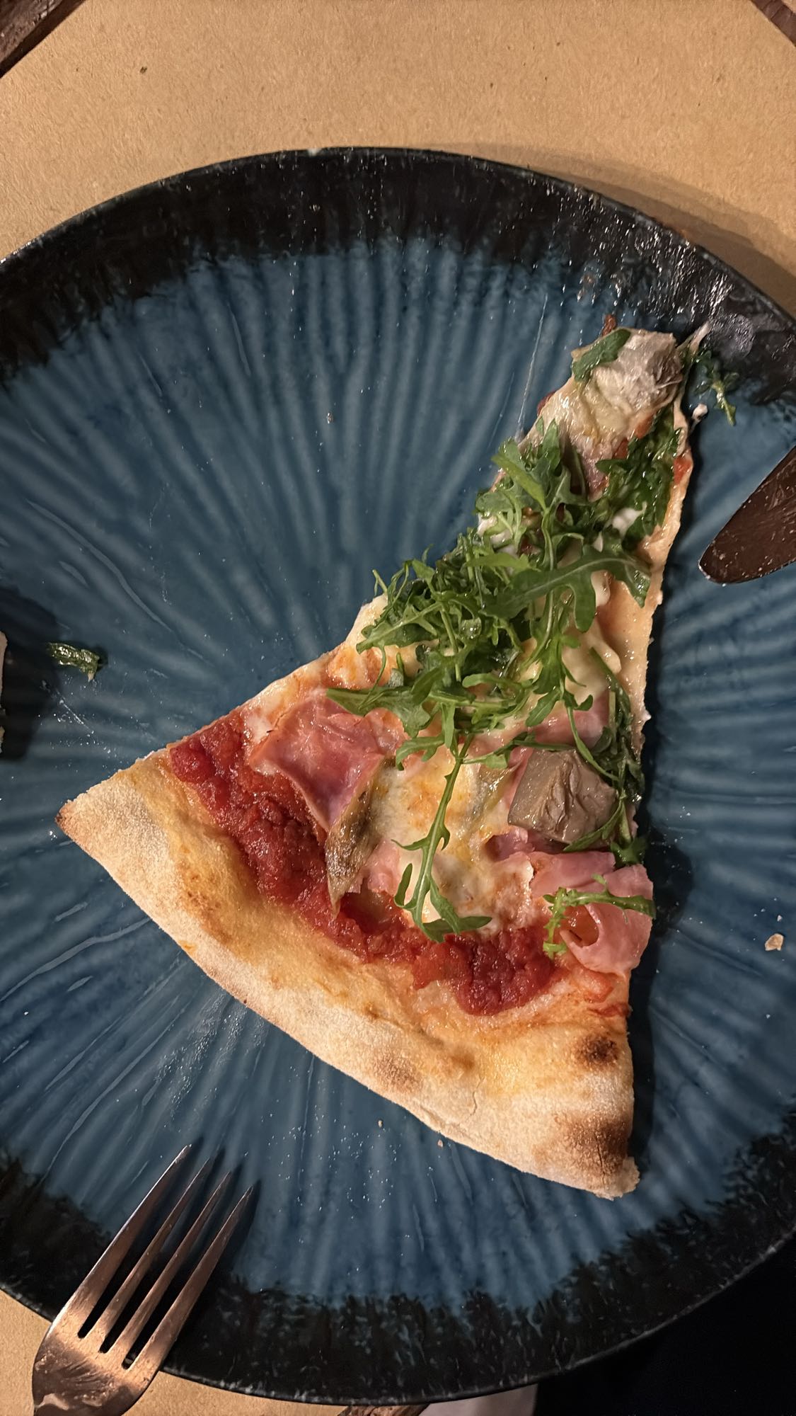 Ham Arugula Pizza Slice