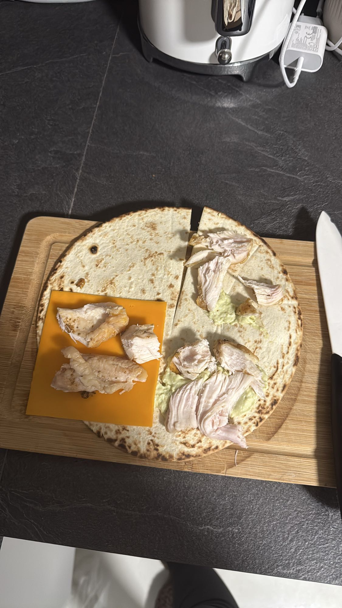 Wrap poulet fromage