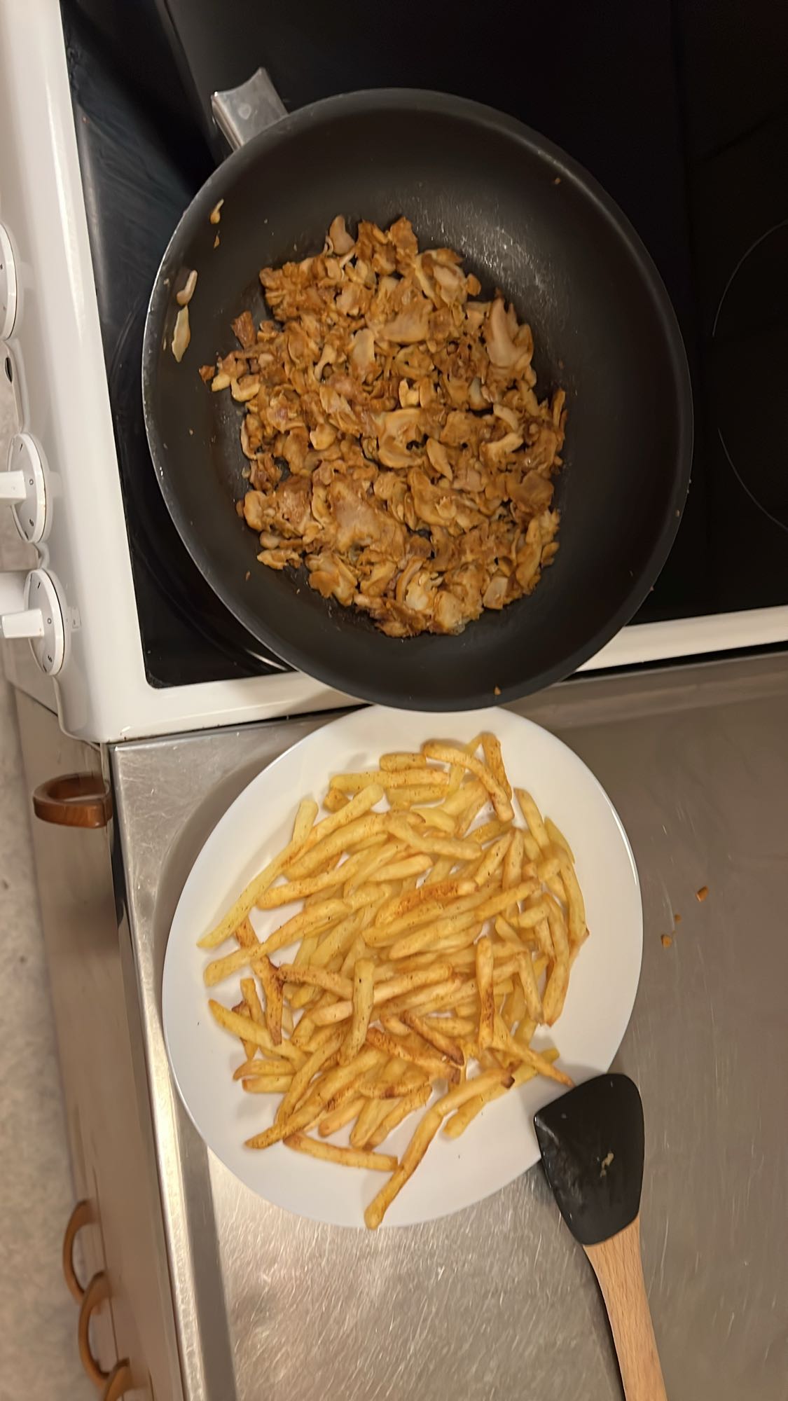 Kycklingkebab med pommes