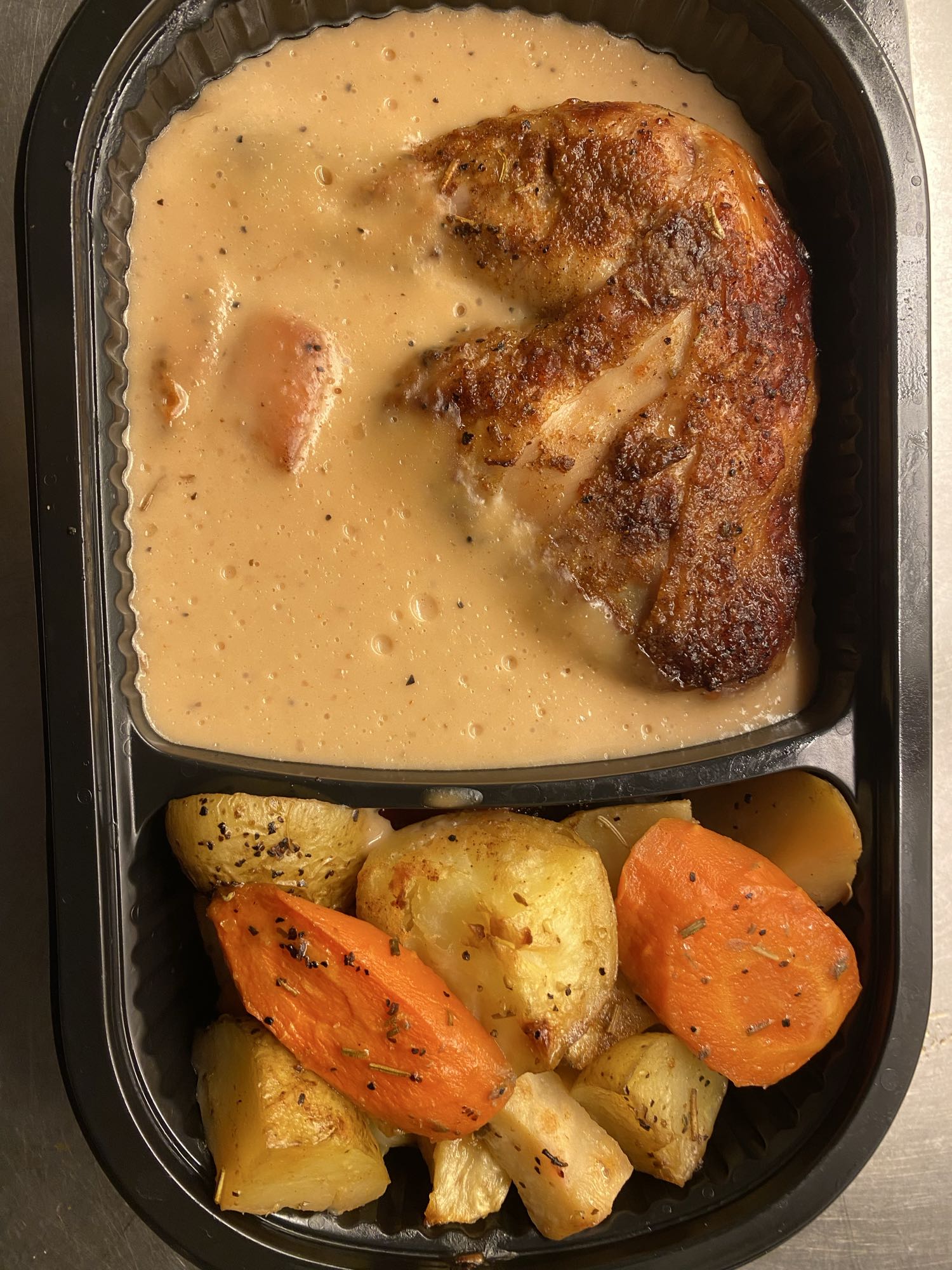 Kyckling med rotfrukter