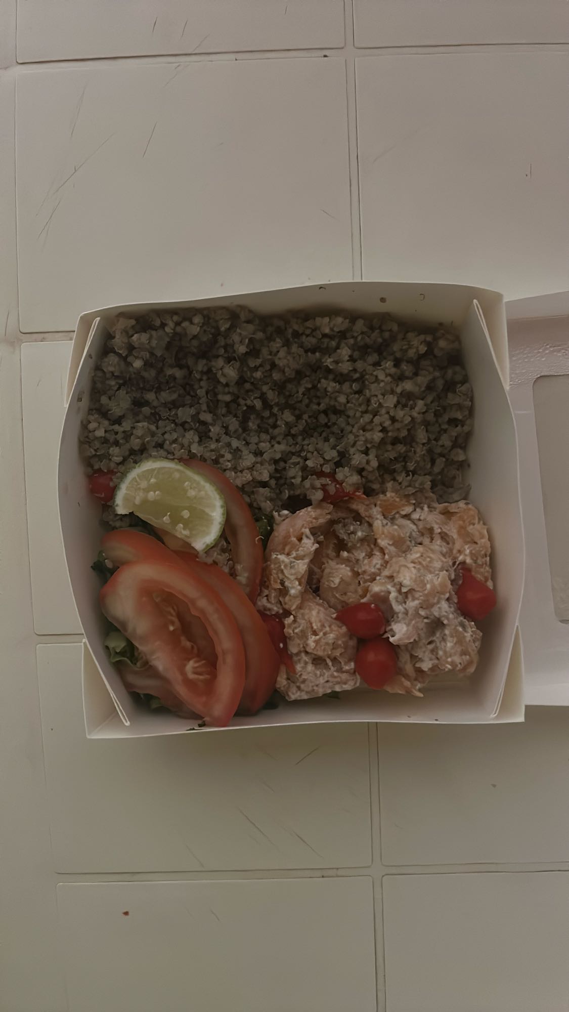 Salade de sarrasin et saumon