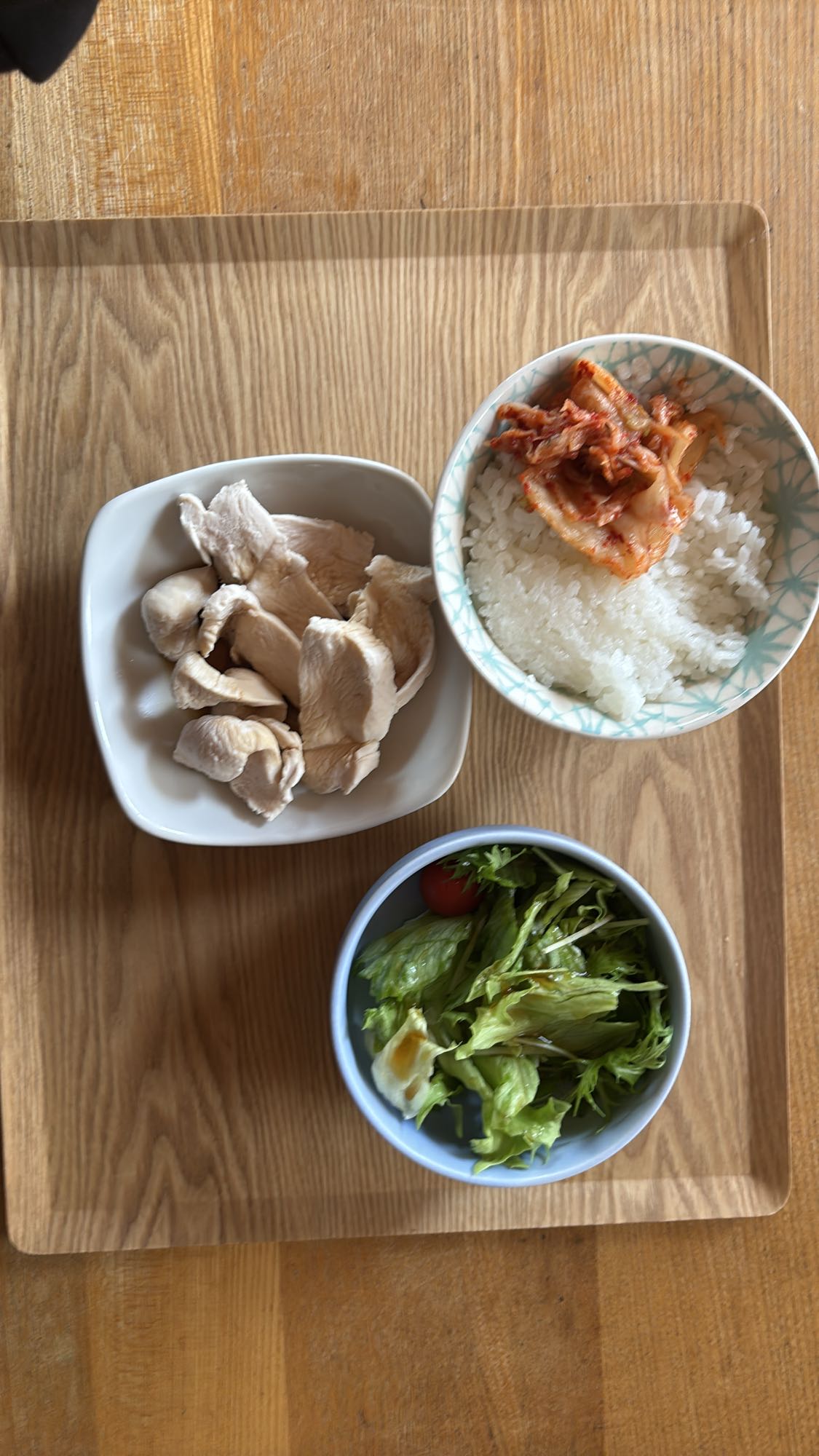 鶏むね肉とご飯セット