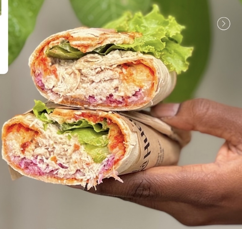 Wrap de pollo y verduras
