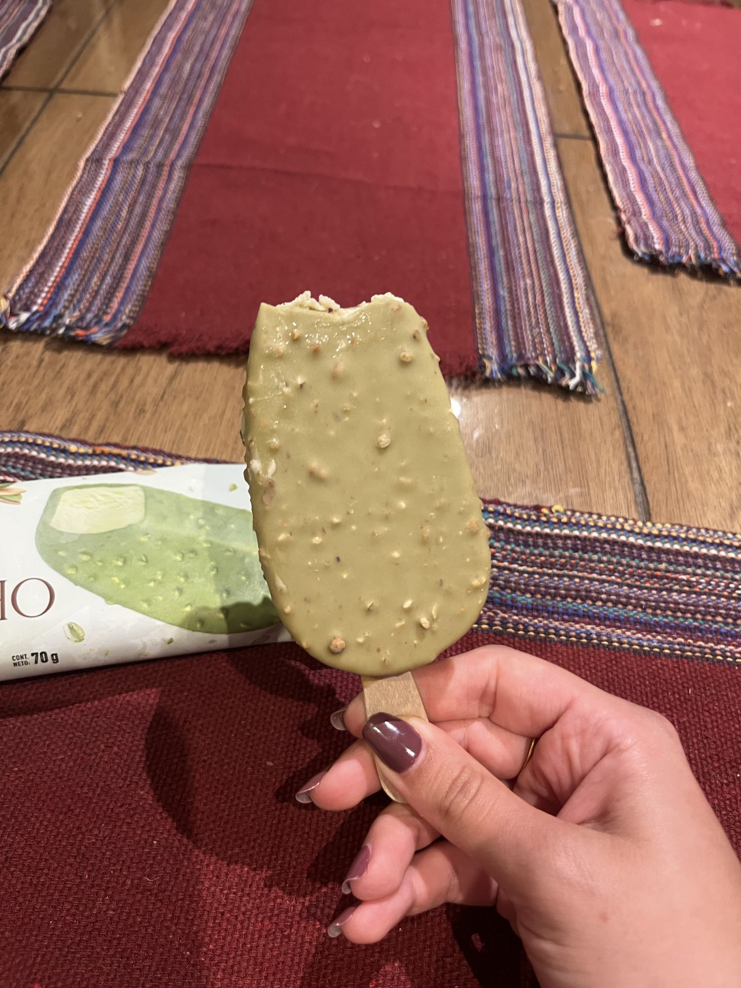 Helado de pistacho