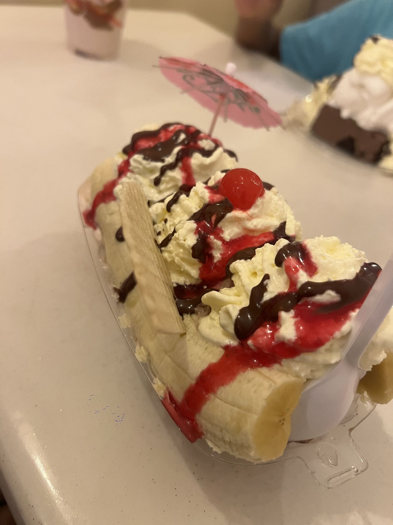 banana split clásico