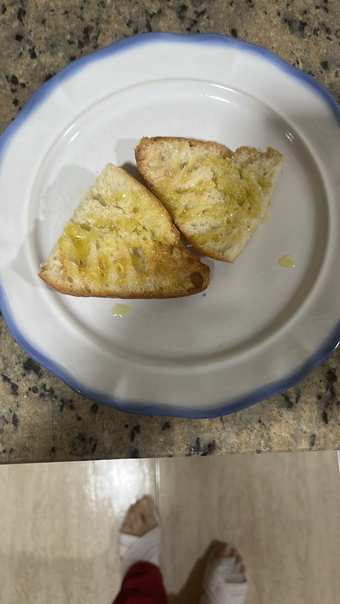 Pan con aceite de oliva