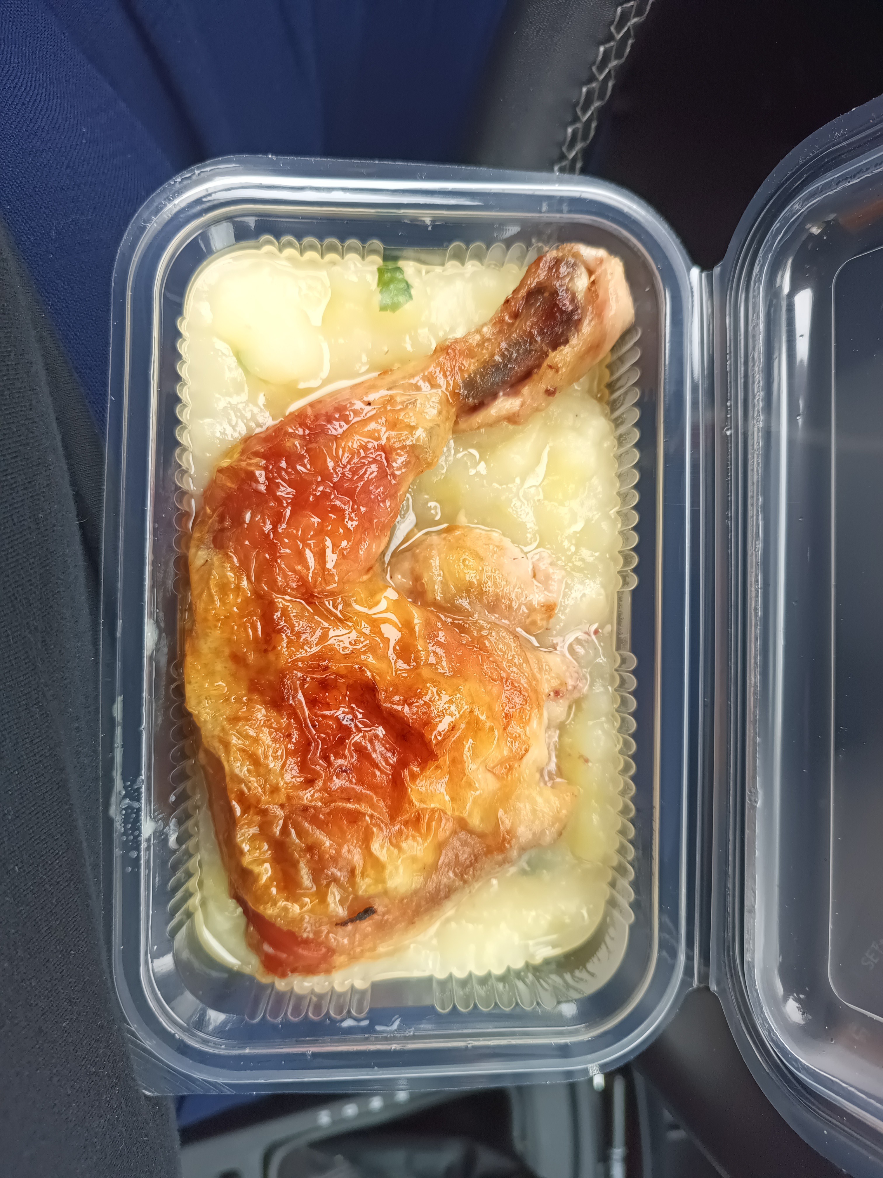 Roast chicken with mash