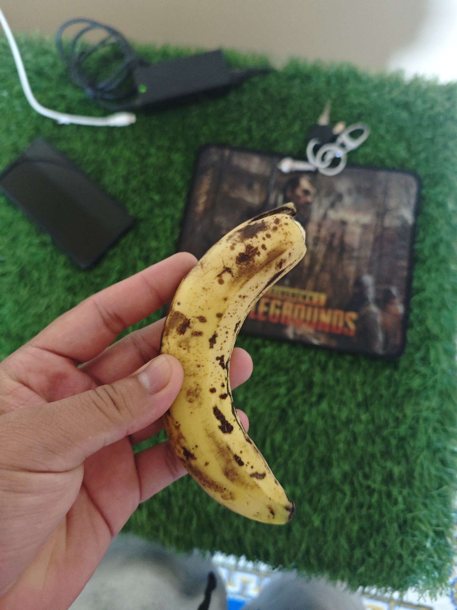 Small ripe banana