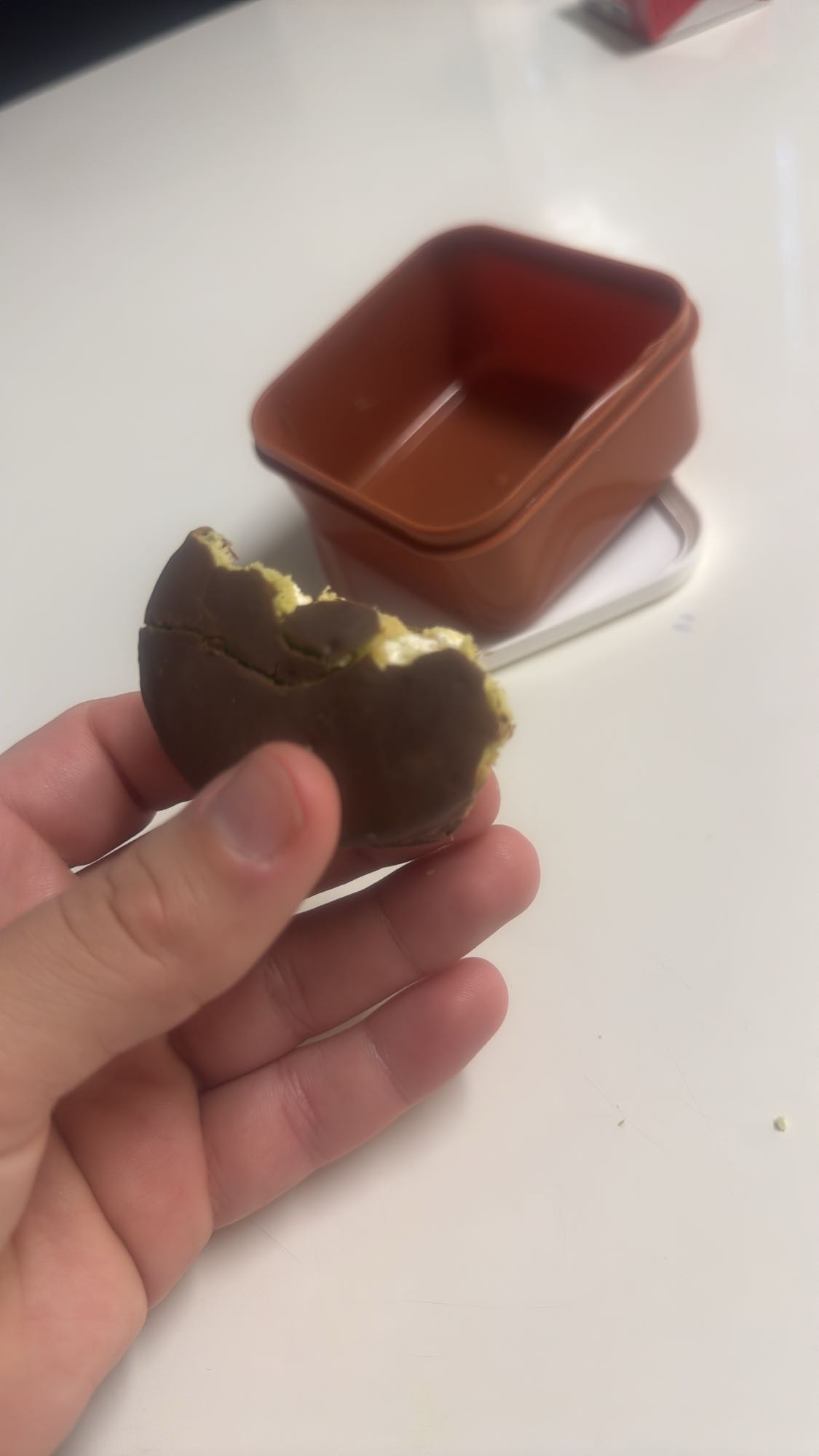 Chokladöverdragen kaka