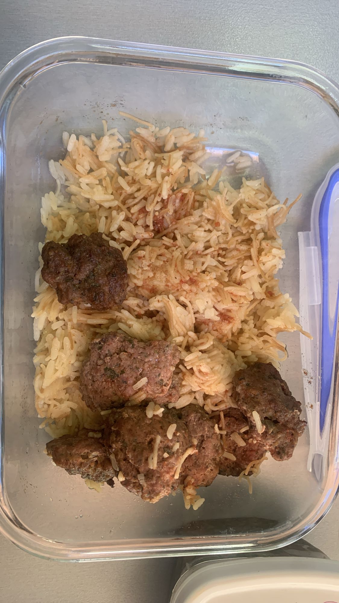 Meatballs with rice