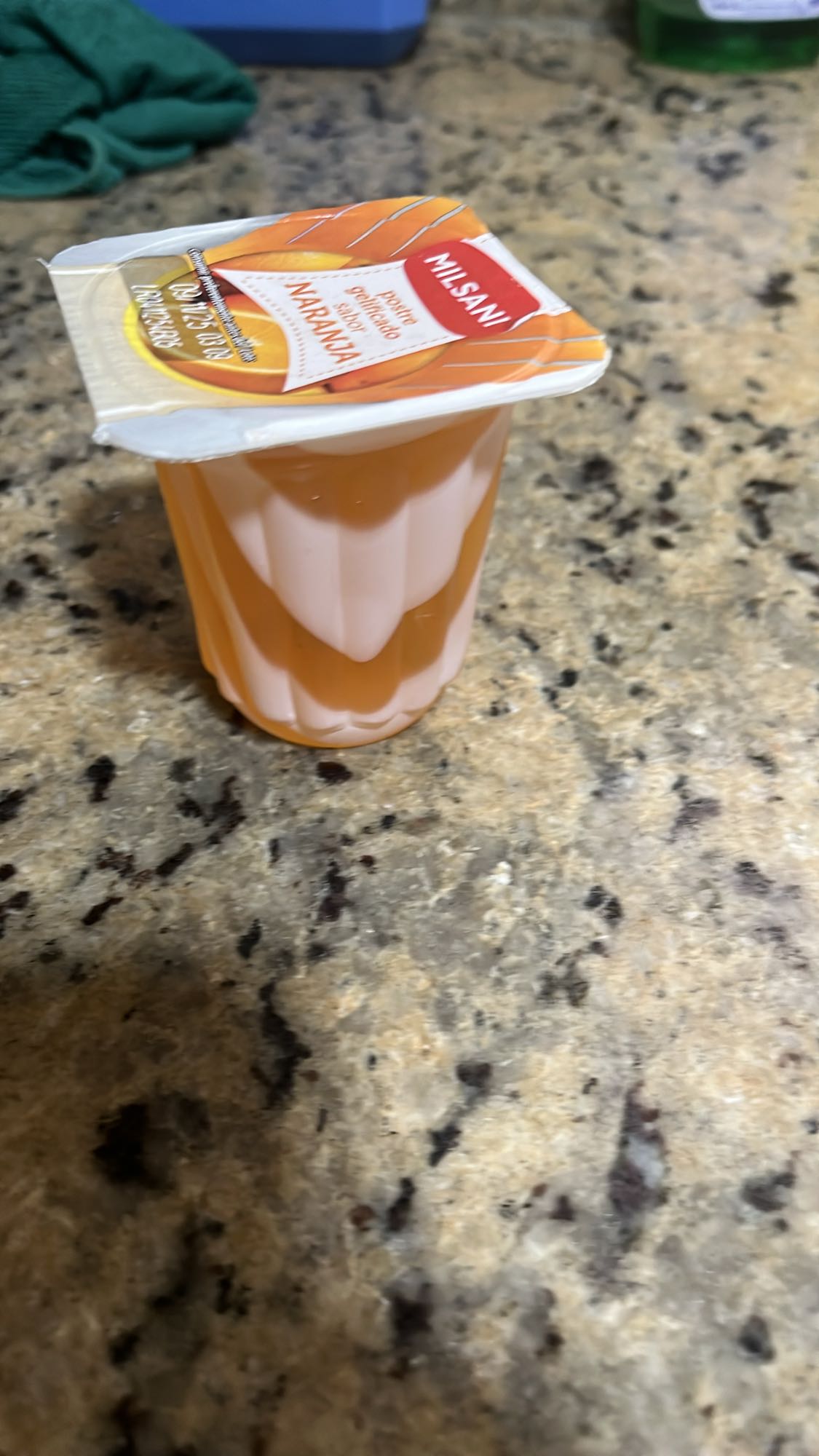 postre gelatina naranja