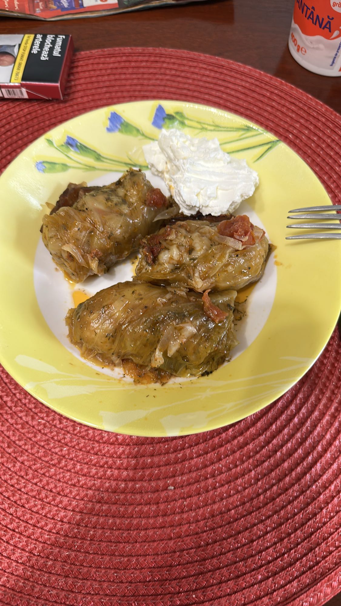 Sarmale cu smântână