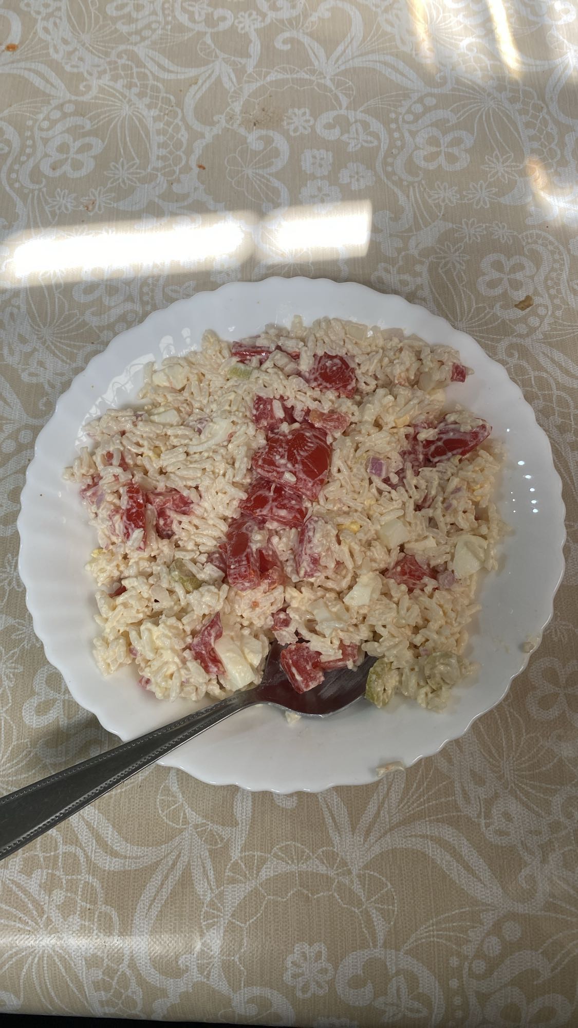salade de riz crémeuse