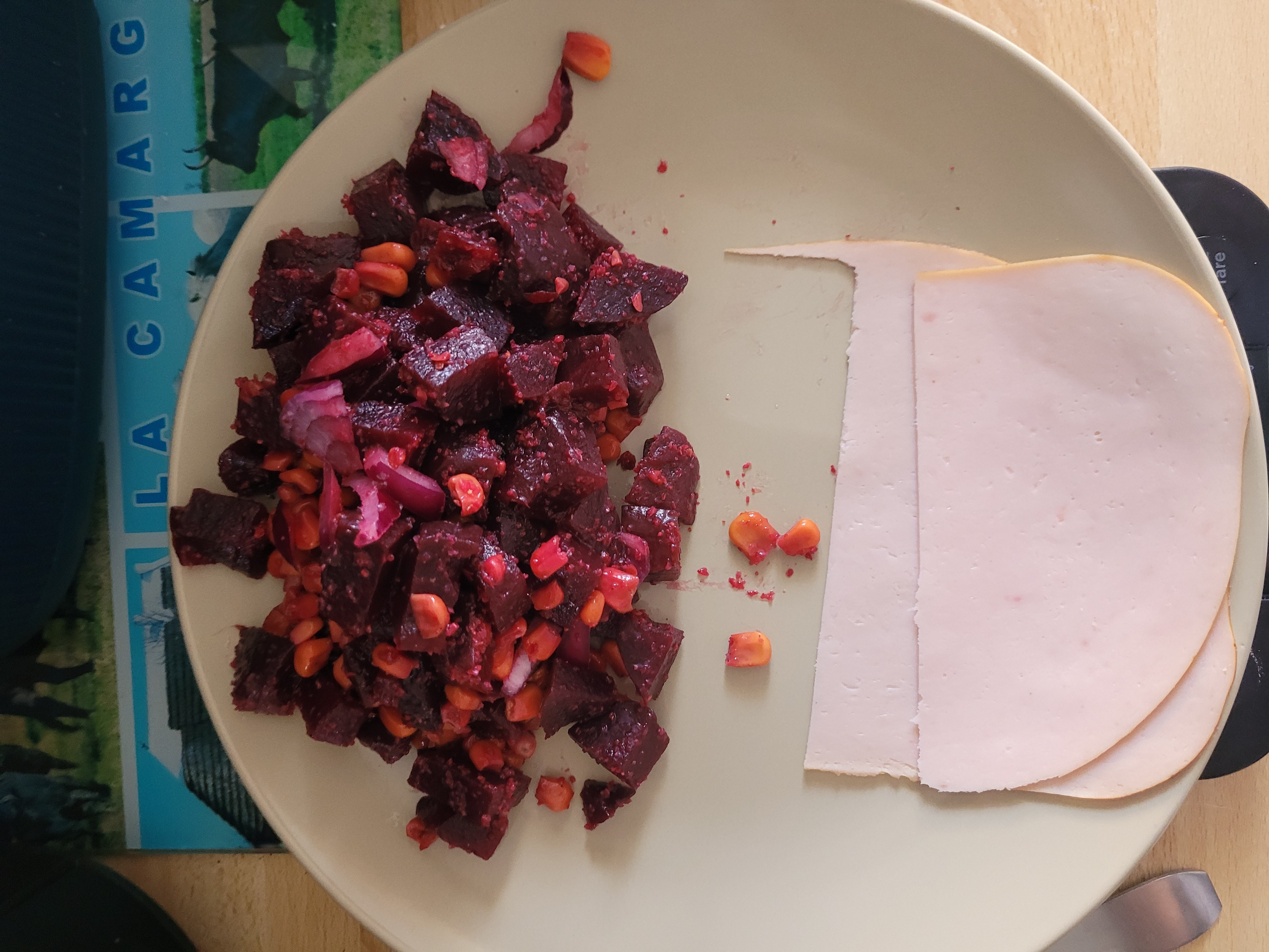 Salade de betterave et dinde