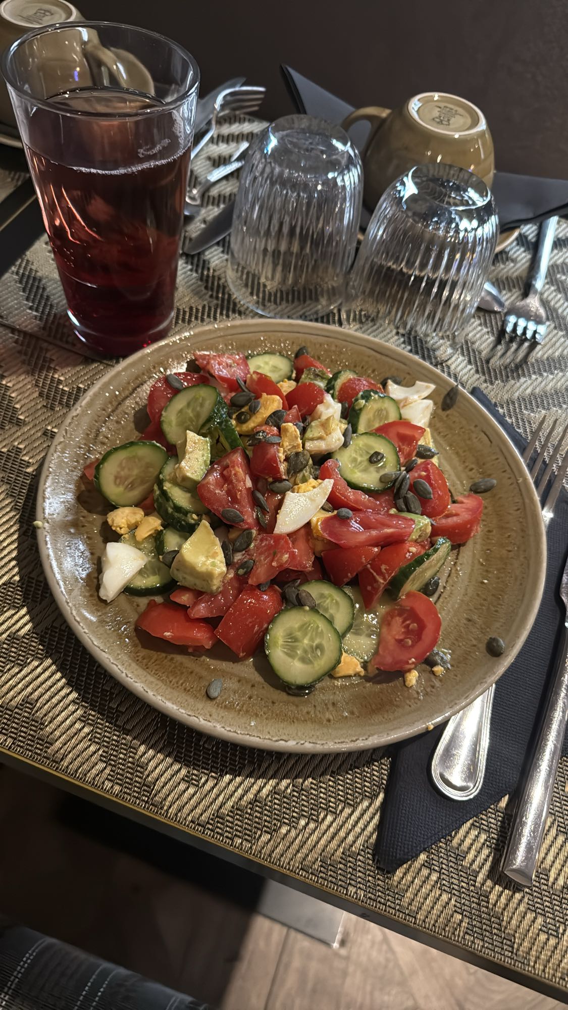 Salade fraîcheur légumes œuf