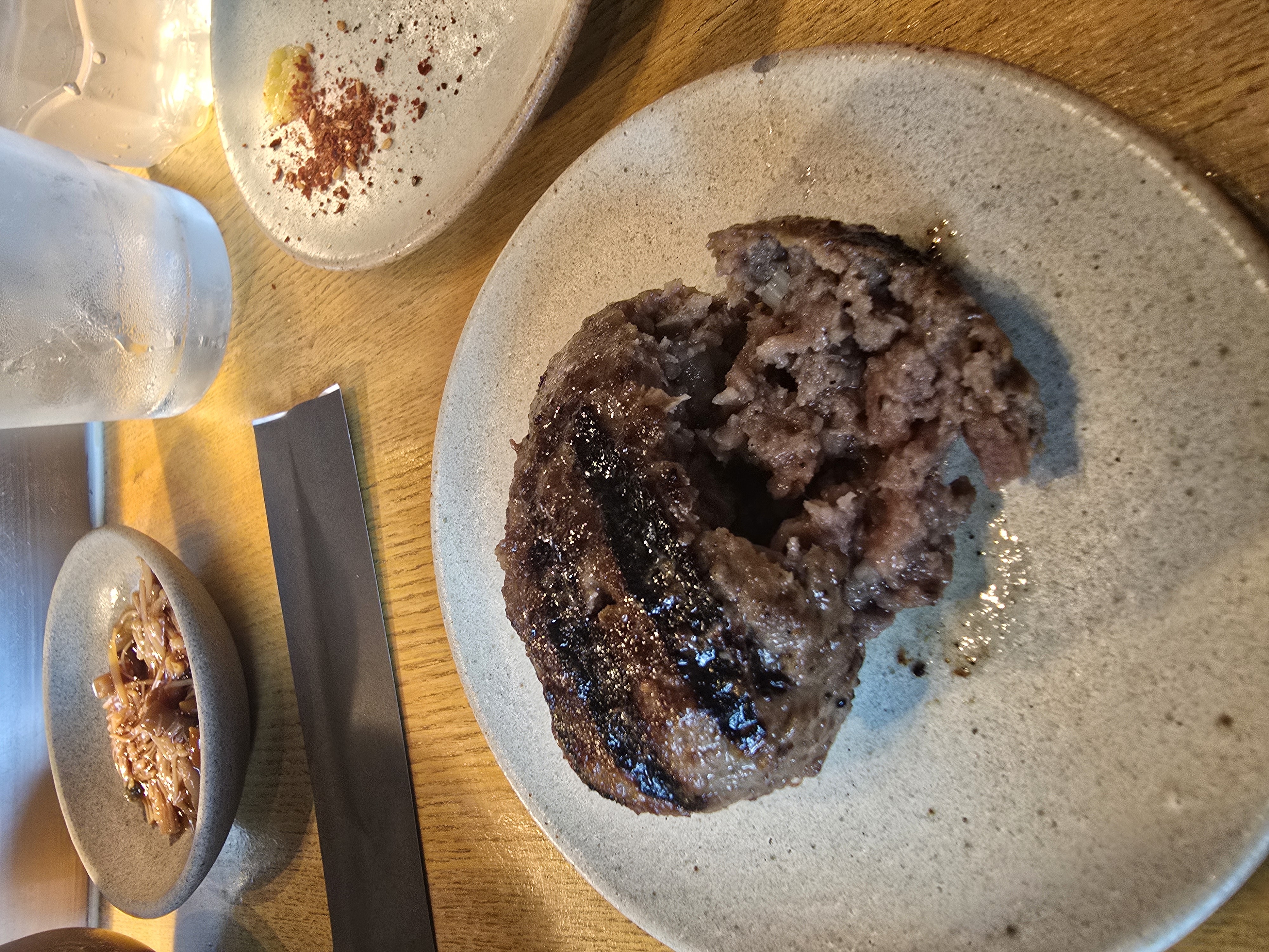 Hamburg steak with sides