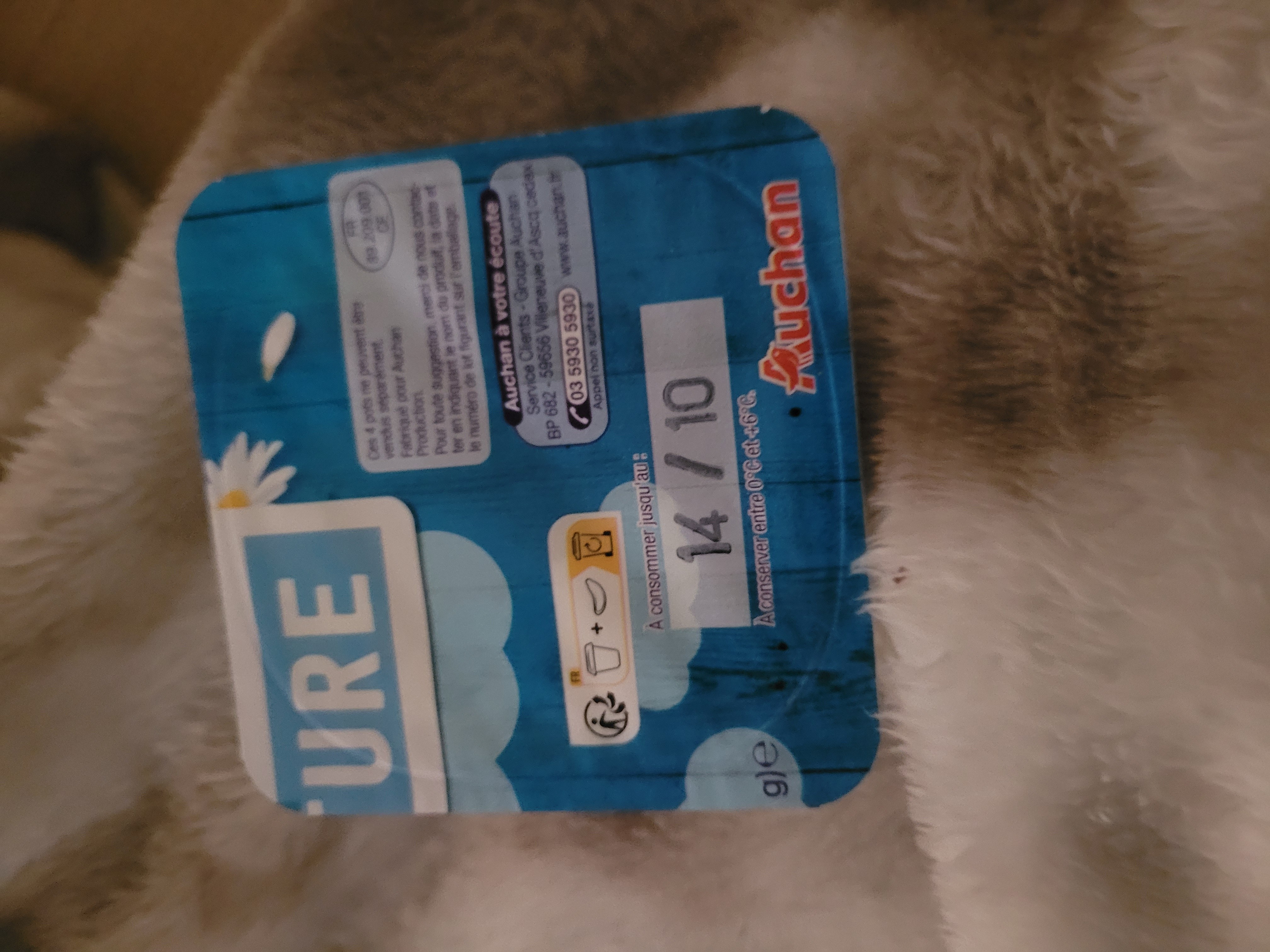 Yaourt nature Auchan