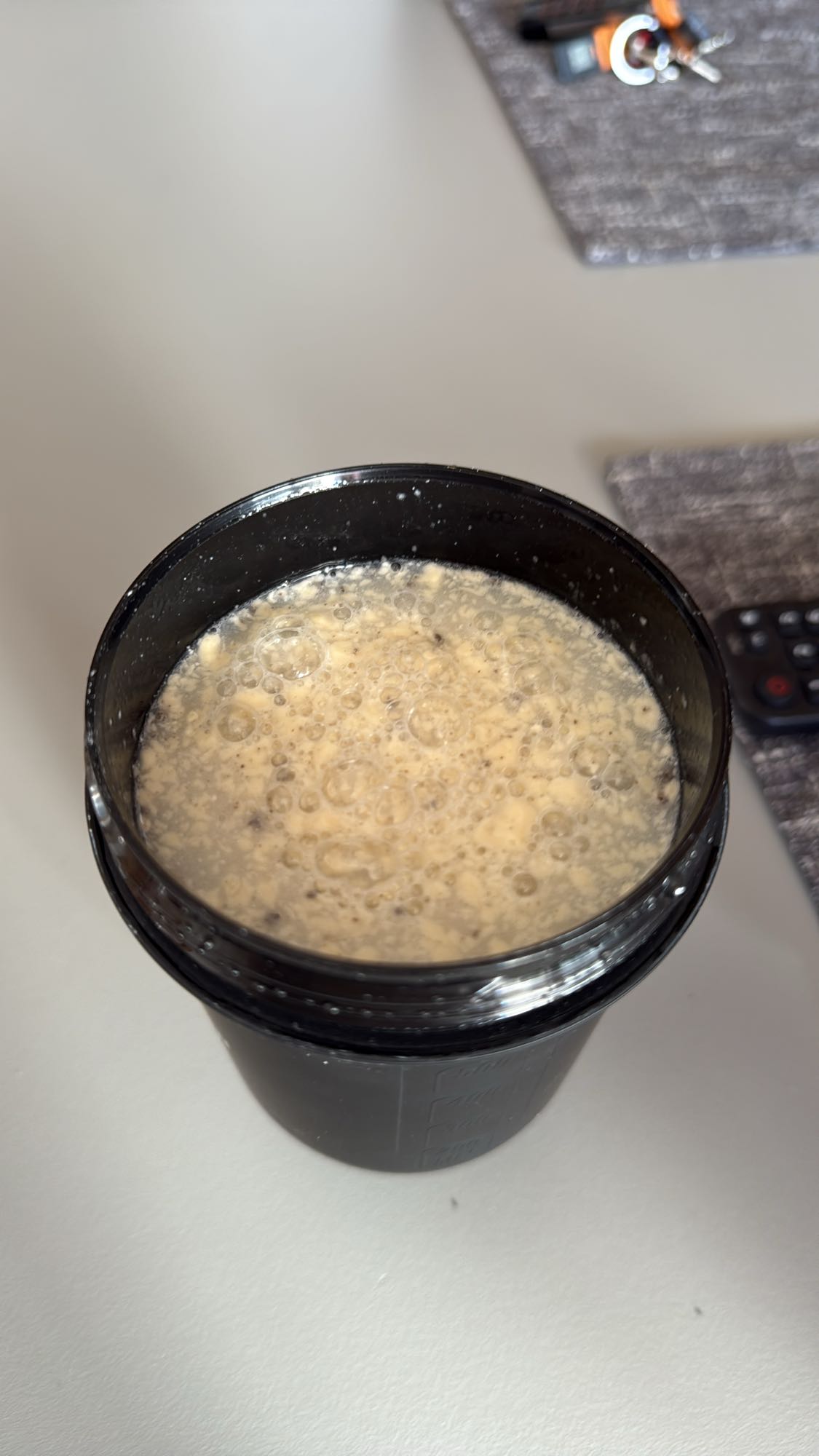 Shake proteic banane