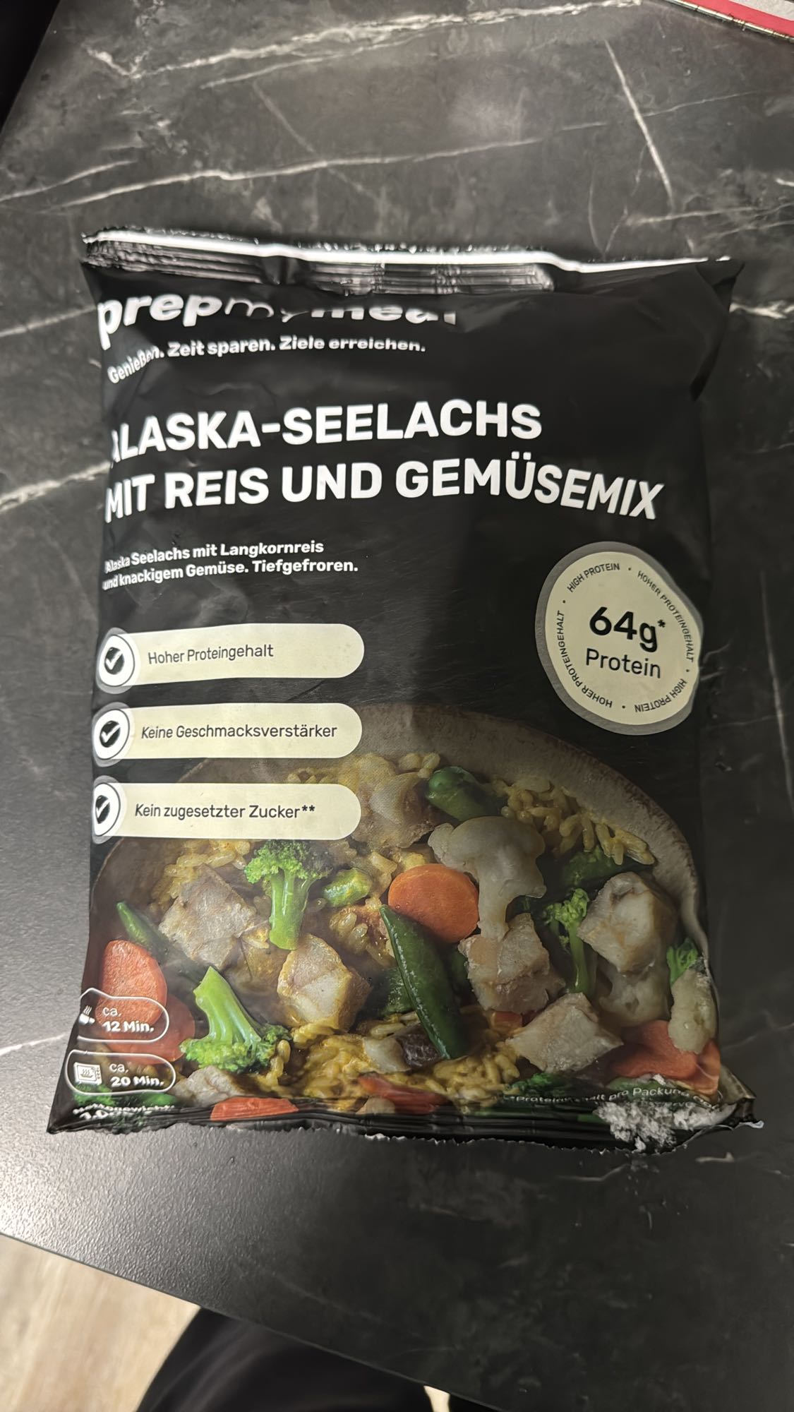 Seelachs mit Reis & Gemüse