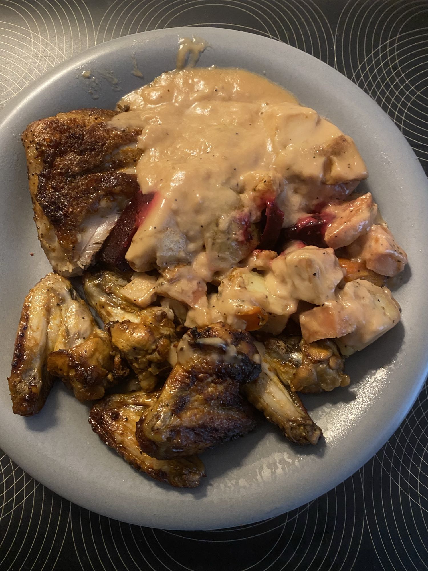 Kyckling med rotfrukter