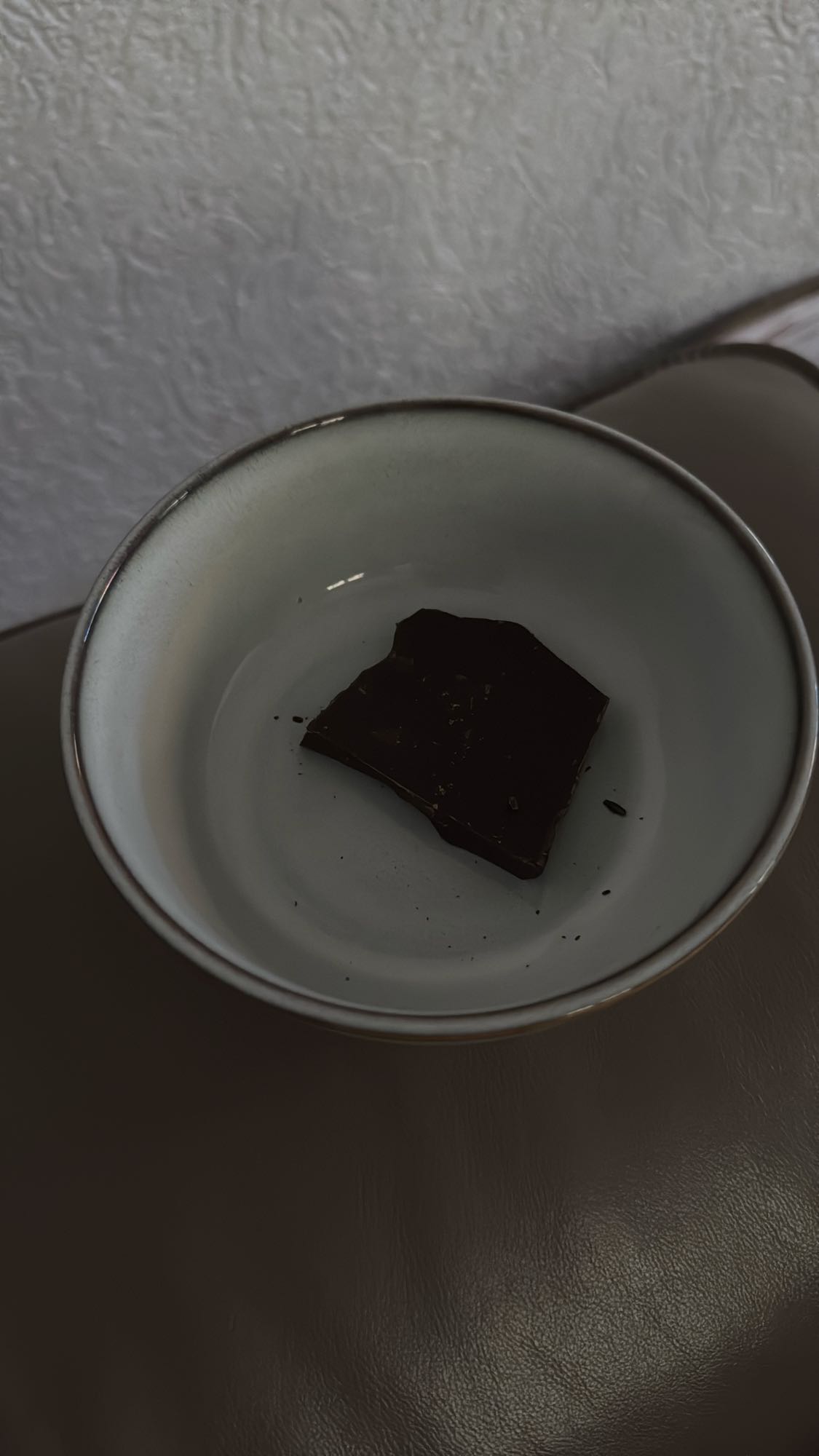 Donkere chocolade stuk