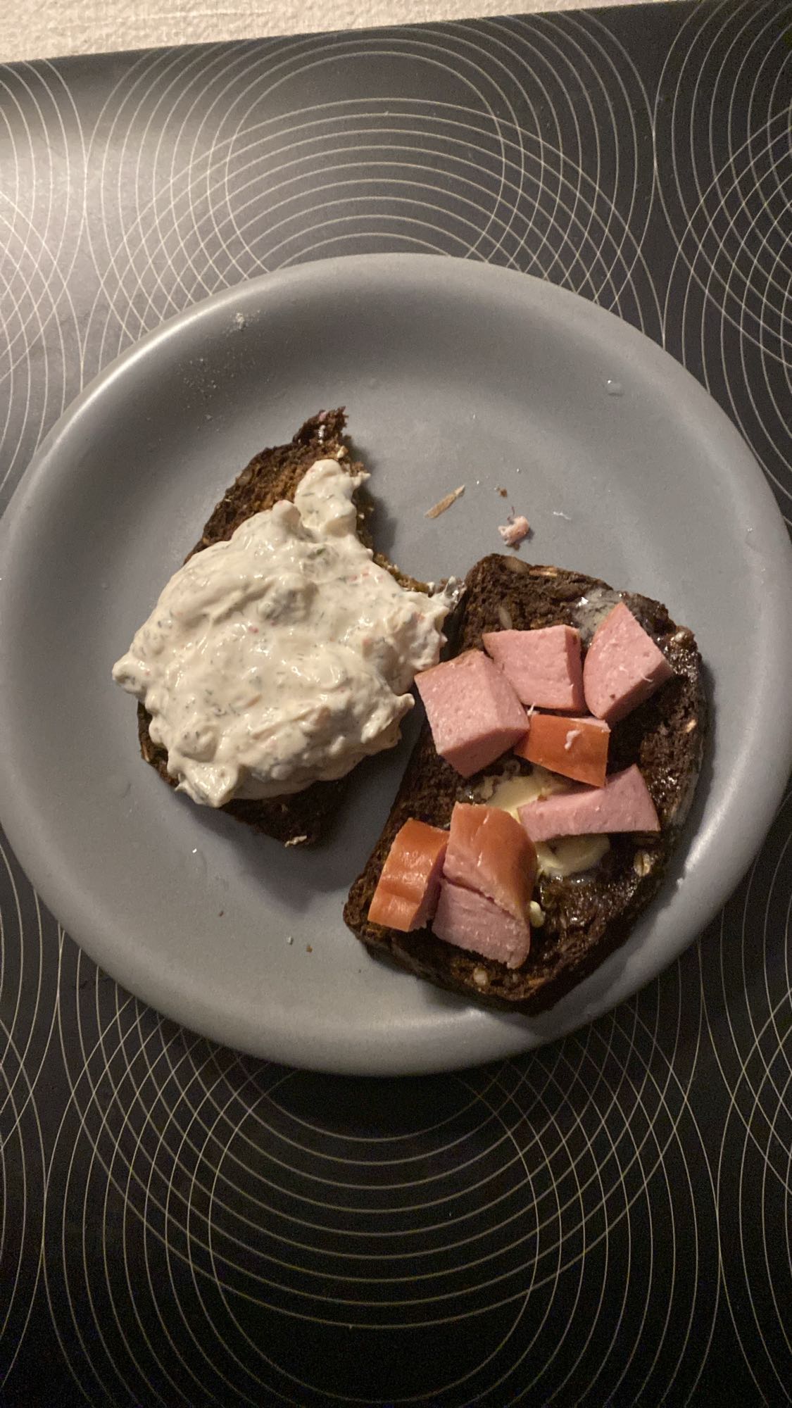 Smörgås med korv & röra