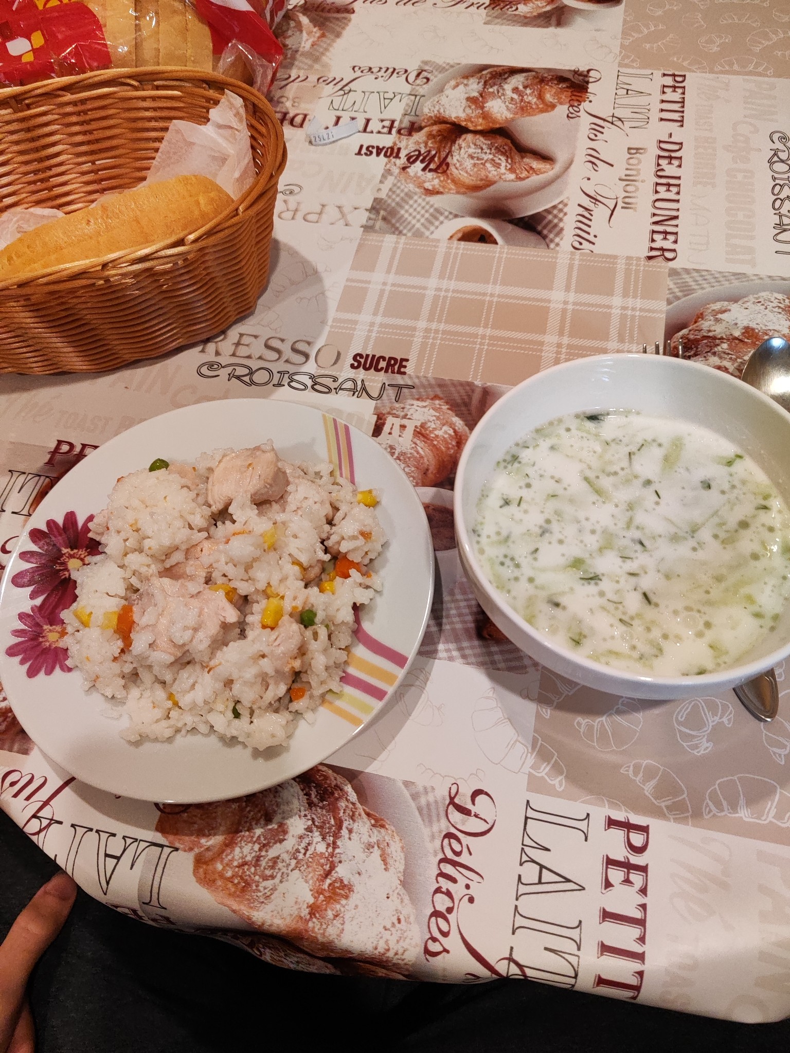 Chicken Rice & Yogurt Soup