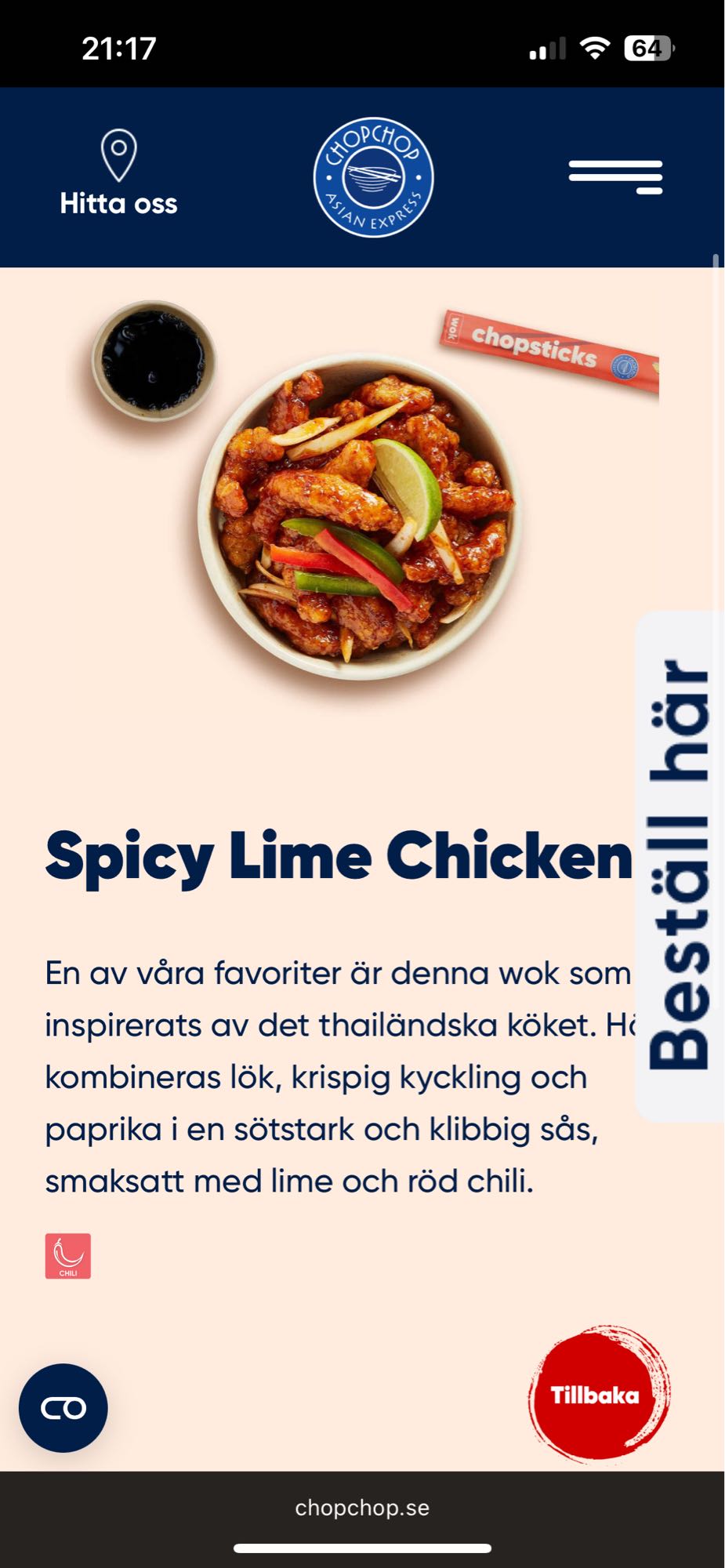 Spicy Lime Kyckling