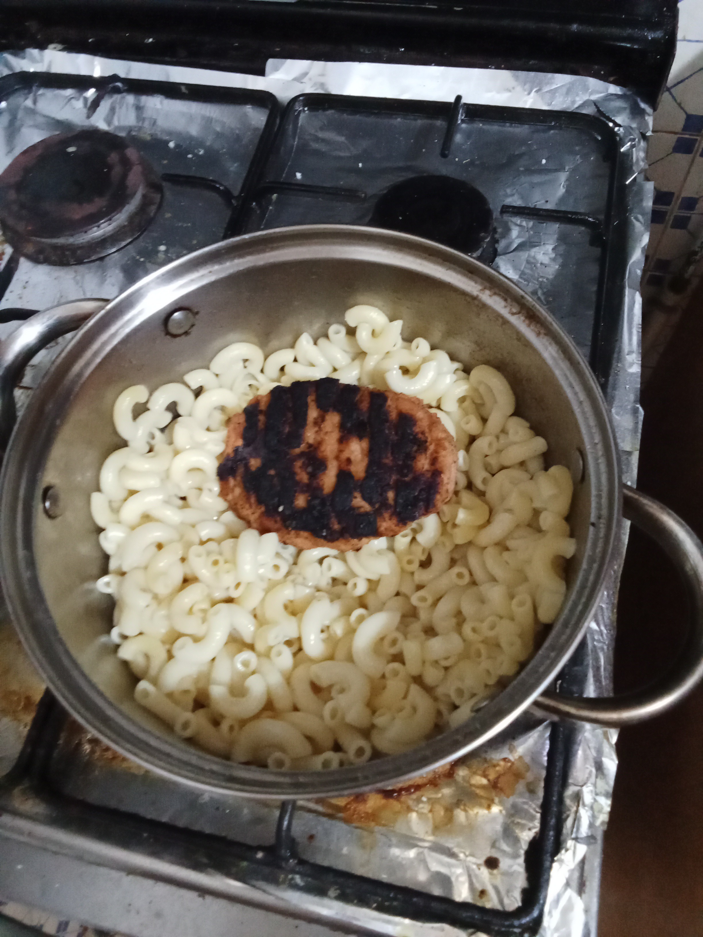 Pasta with Grilled Patty