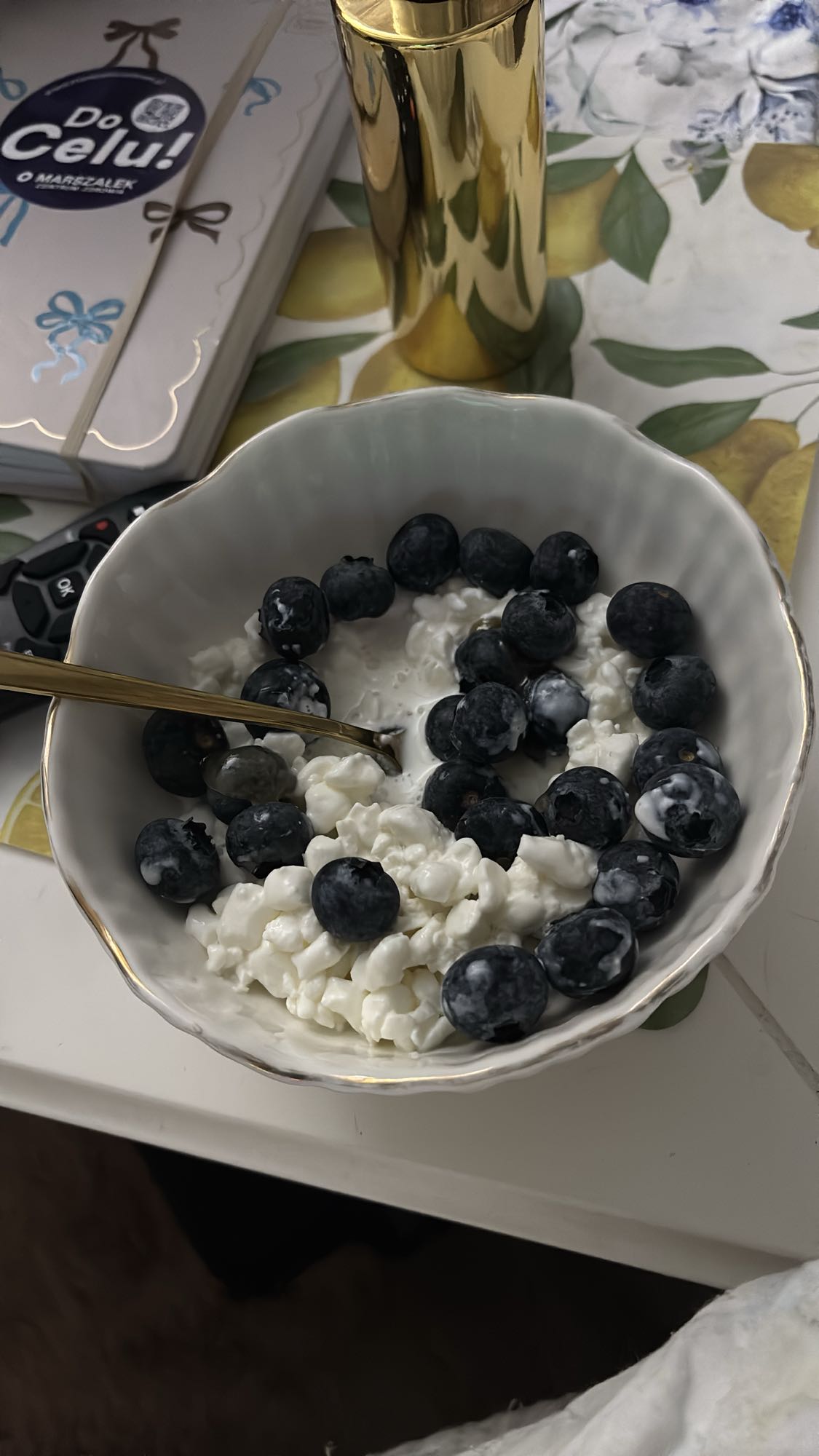 Twaróg z borówkami