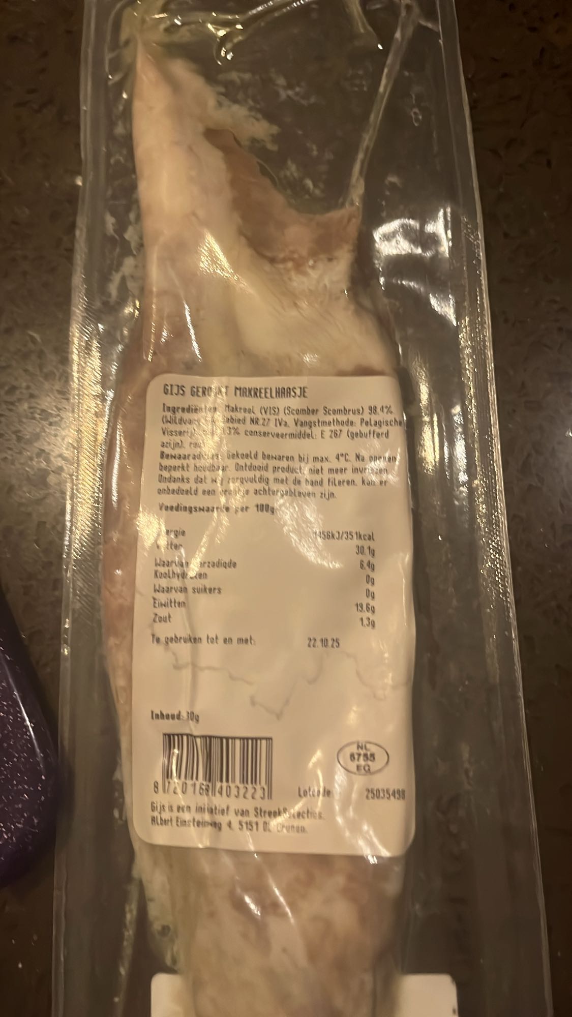 Gerookt makreelhaasje