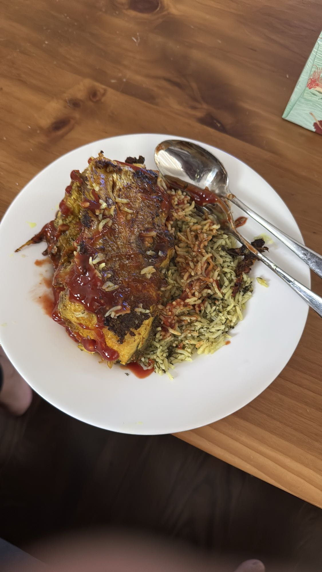 Grilled Fish with Herb Rice