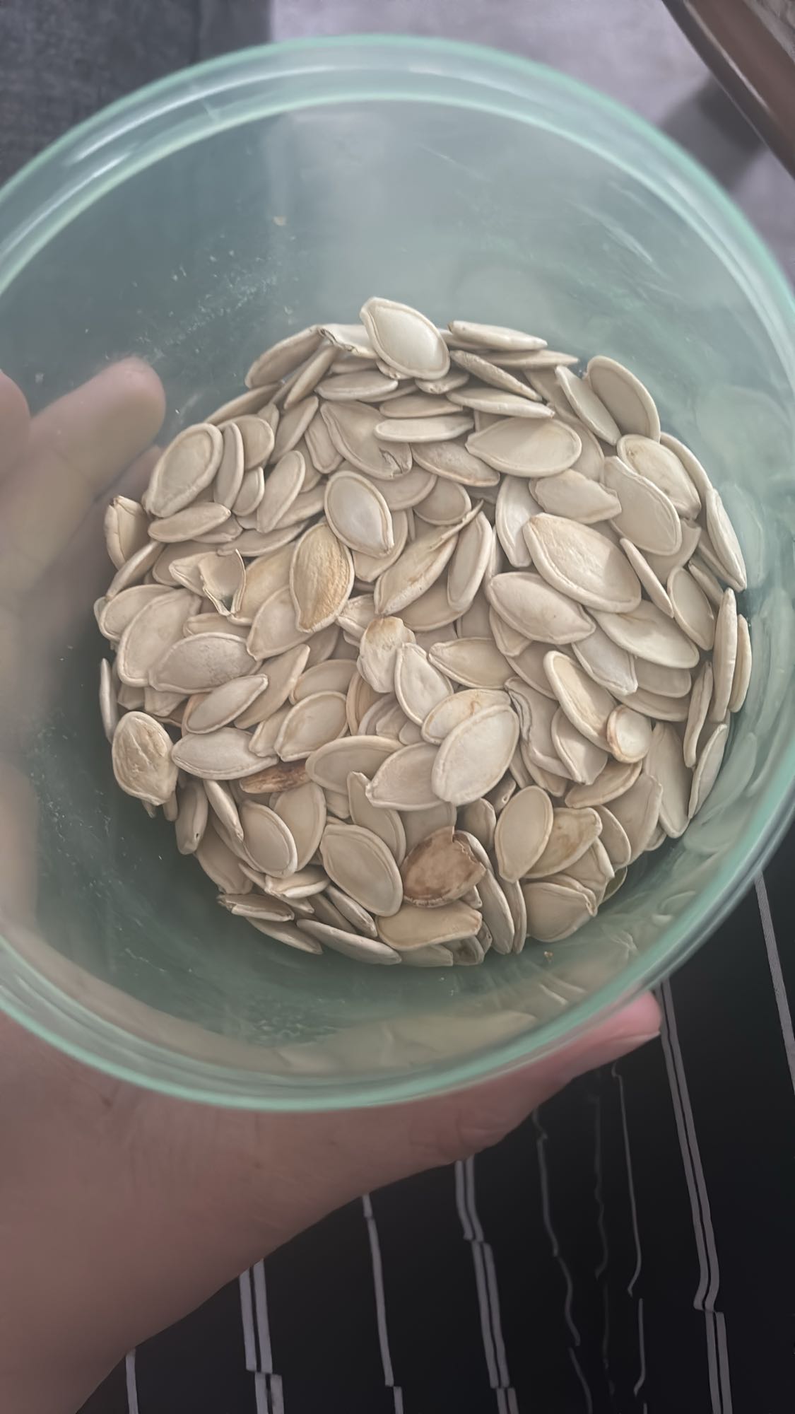 Pumpakärnor mellanmål