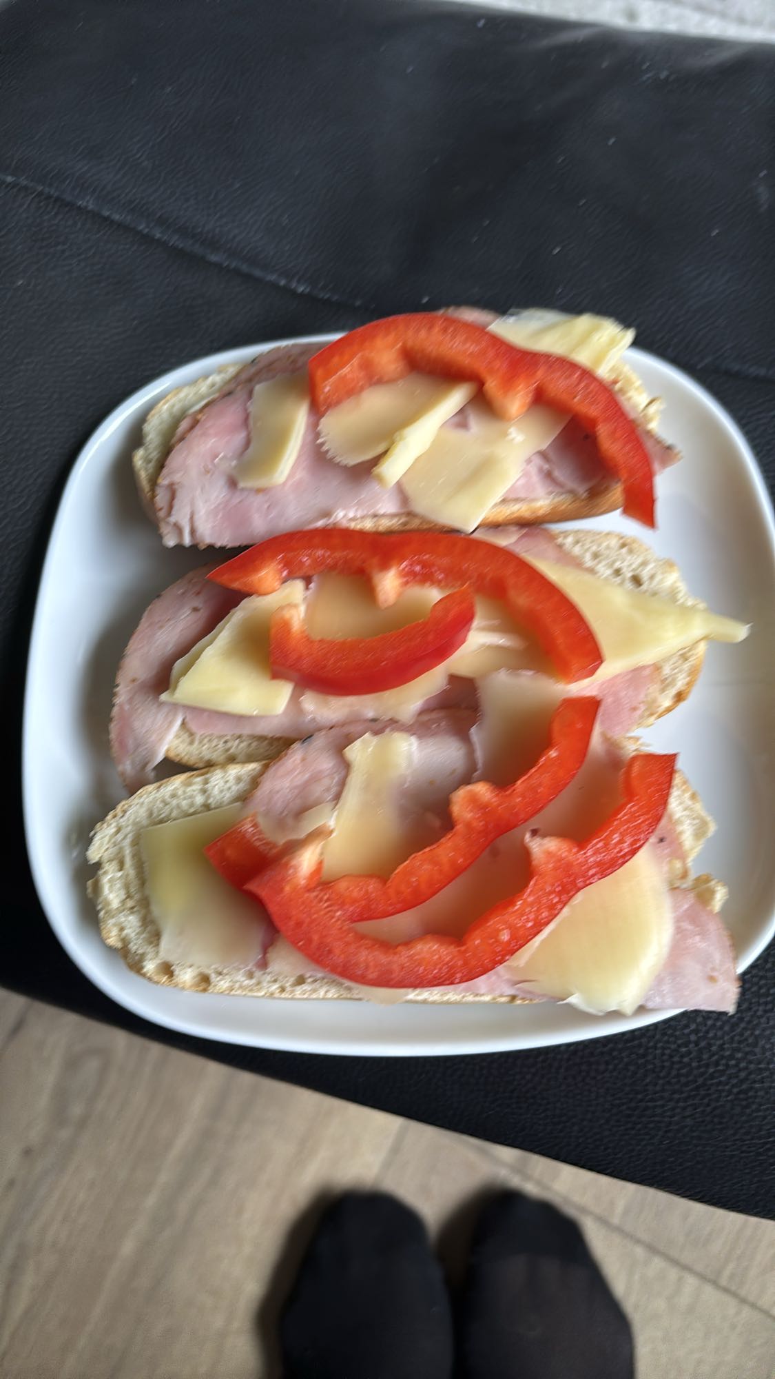 Skinke og ostesmørbrød